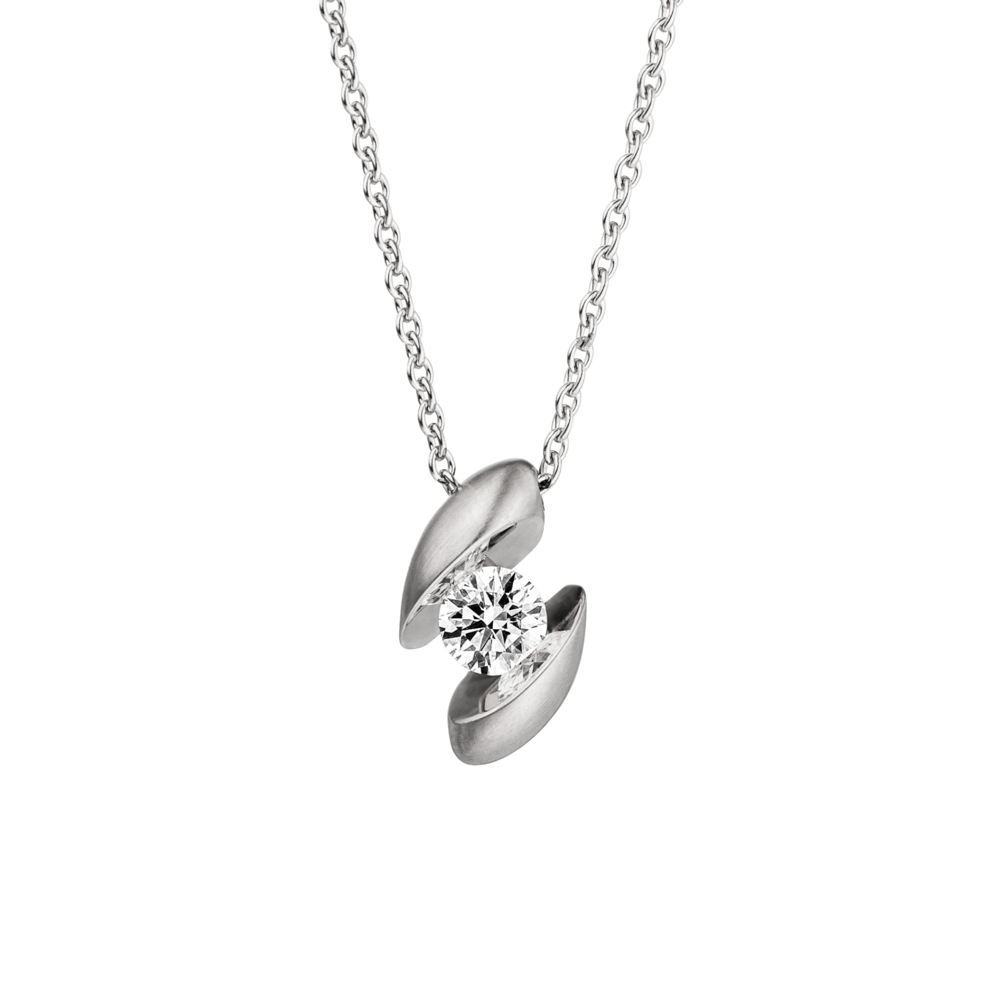 Schaffrath CALLA Collier - 214_CALLA_40_WW (WW) aus Weißgold mit Diamant