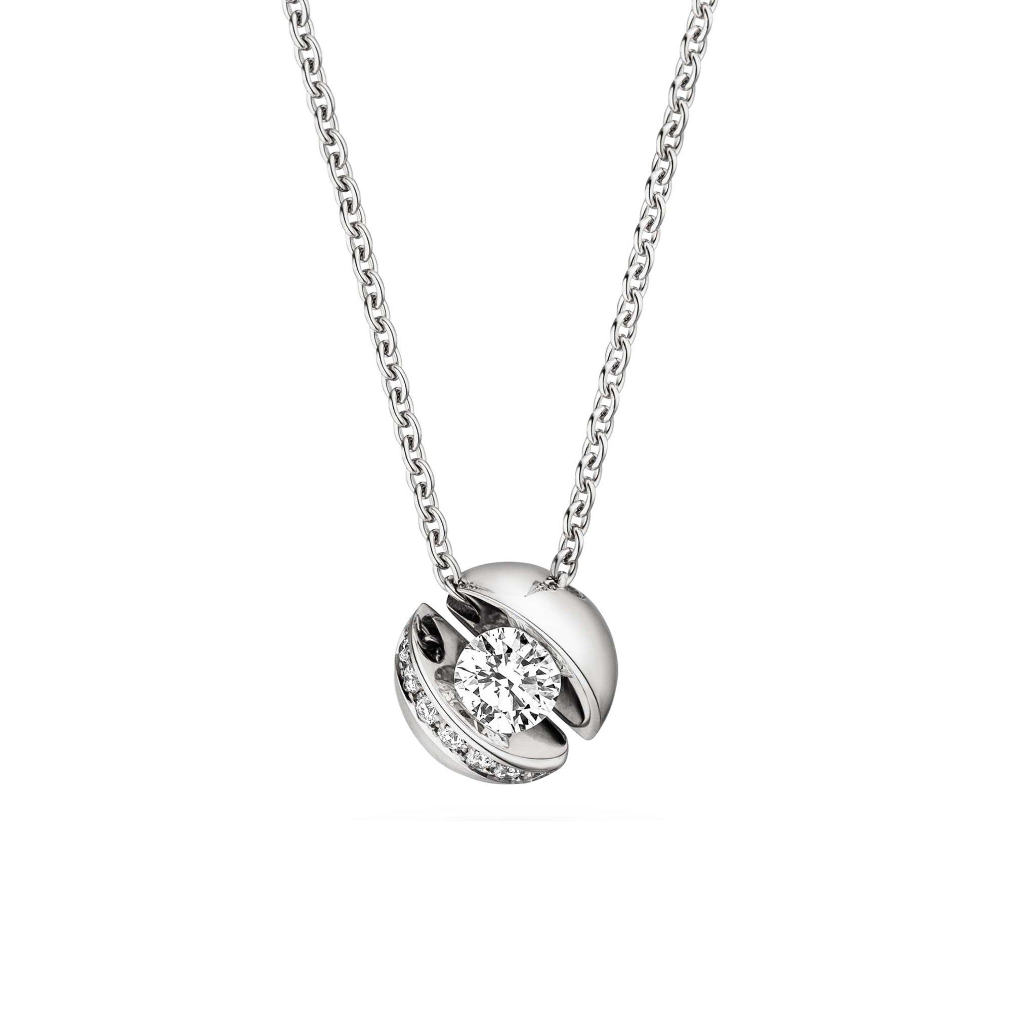 Schaffrath CALLA Collier - 214_CALLY_30_WW (WW) aus Weißgold mit Diamant