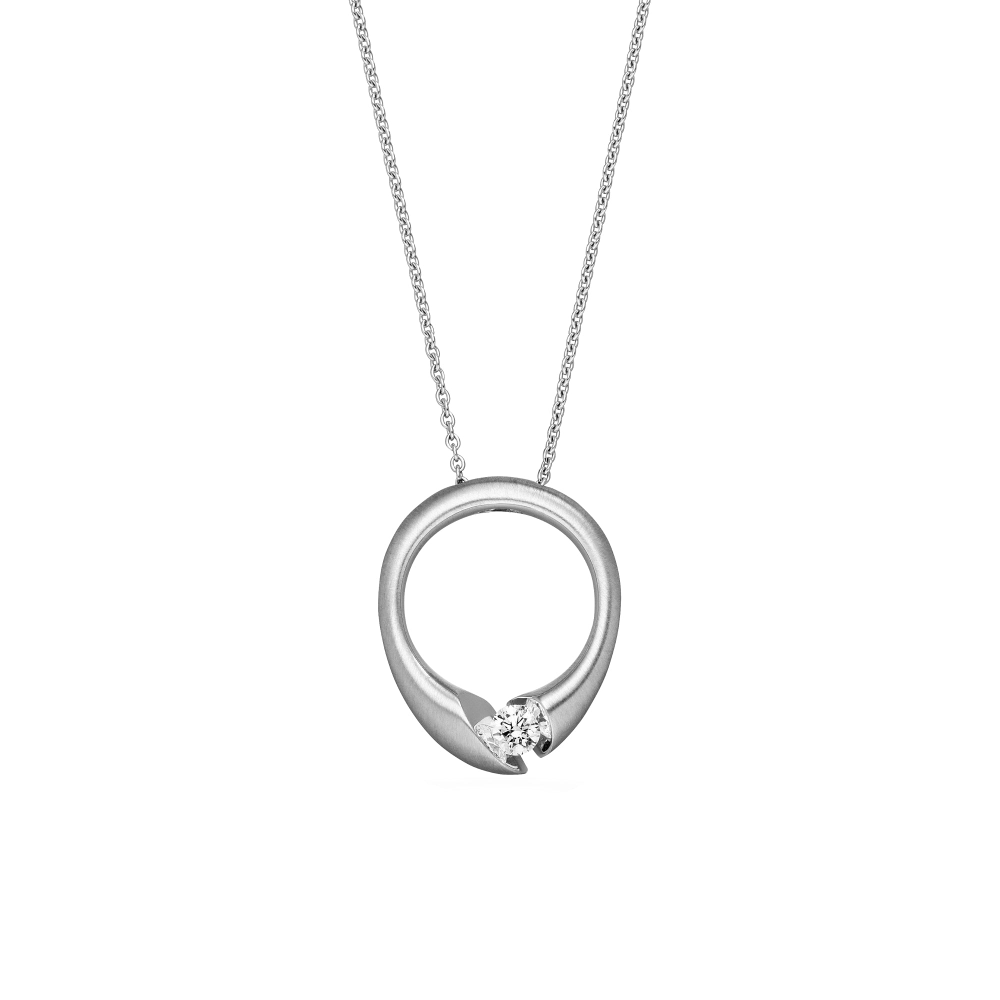 Schaffrath CALLA Collier - 214_CALO1_10_30_WW (WW) aus Weißgold mit Diamant