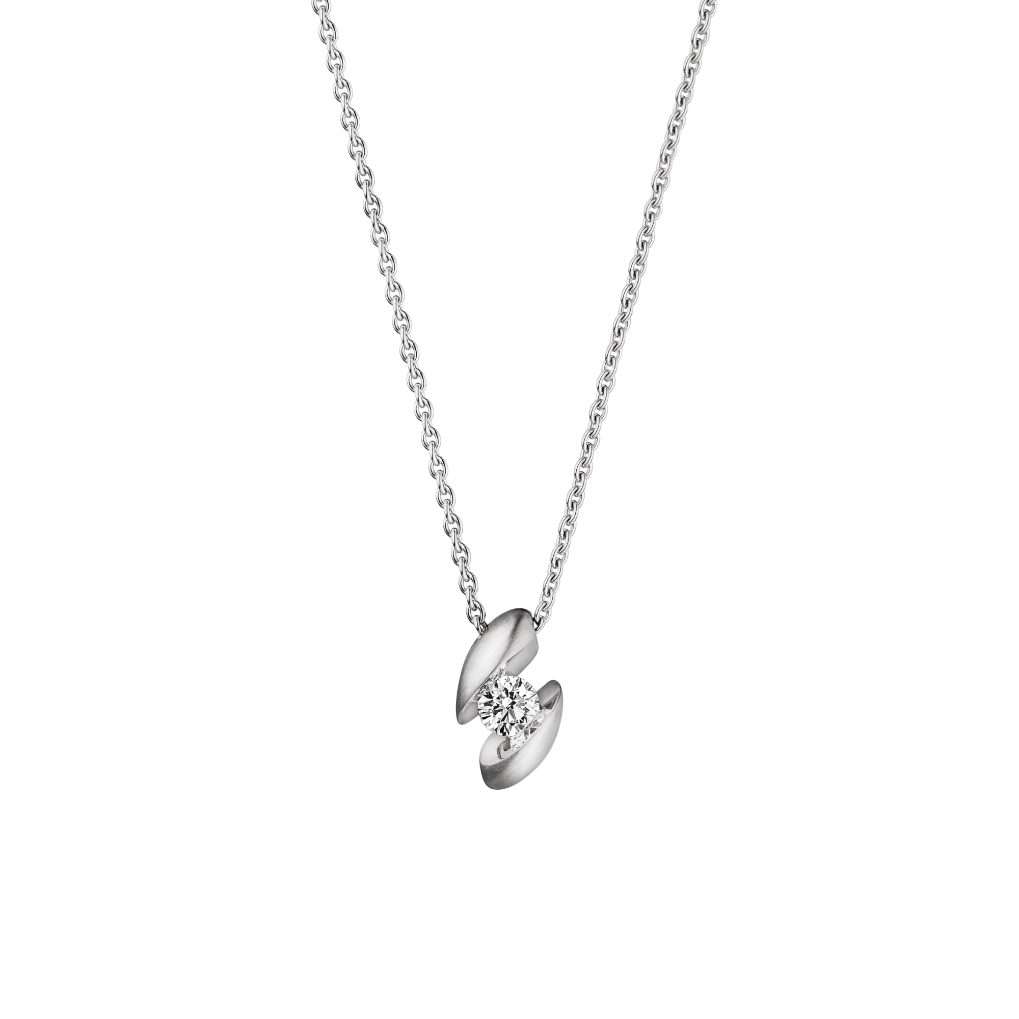 Schaffrath CALLA Collier - 214_CALLA_10_WW (WW) aus Weißgold mit Diamant