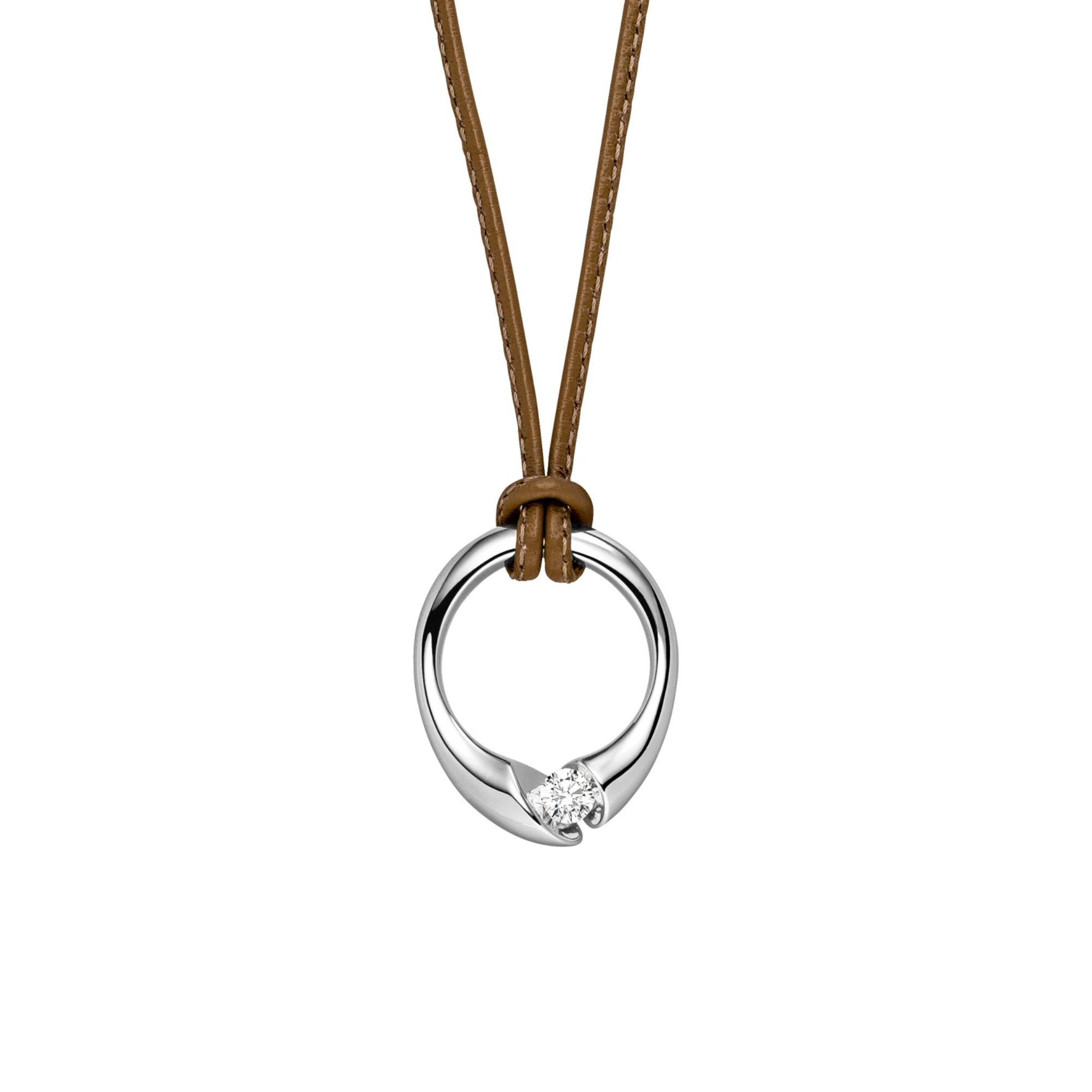Schaffrath CALLA Collier - 214_CALO1_L3_30_WW (WW) aus Weißgold mit Diamant
