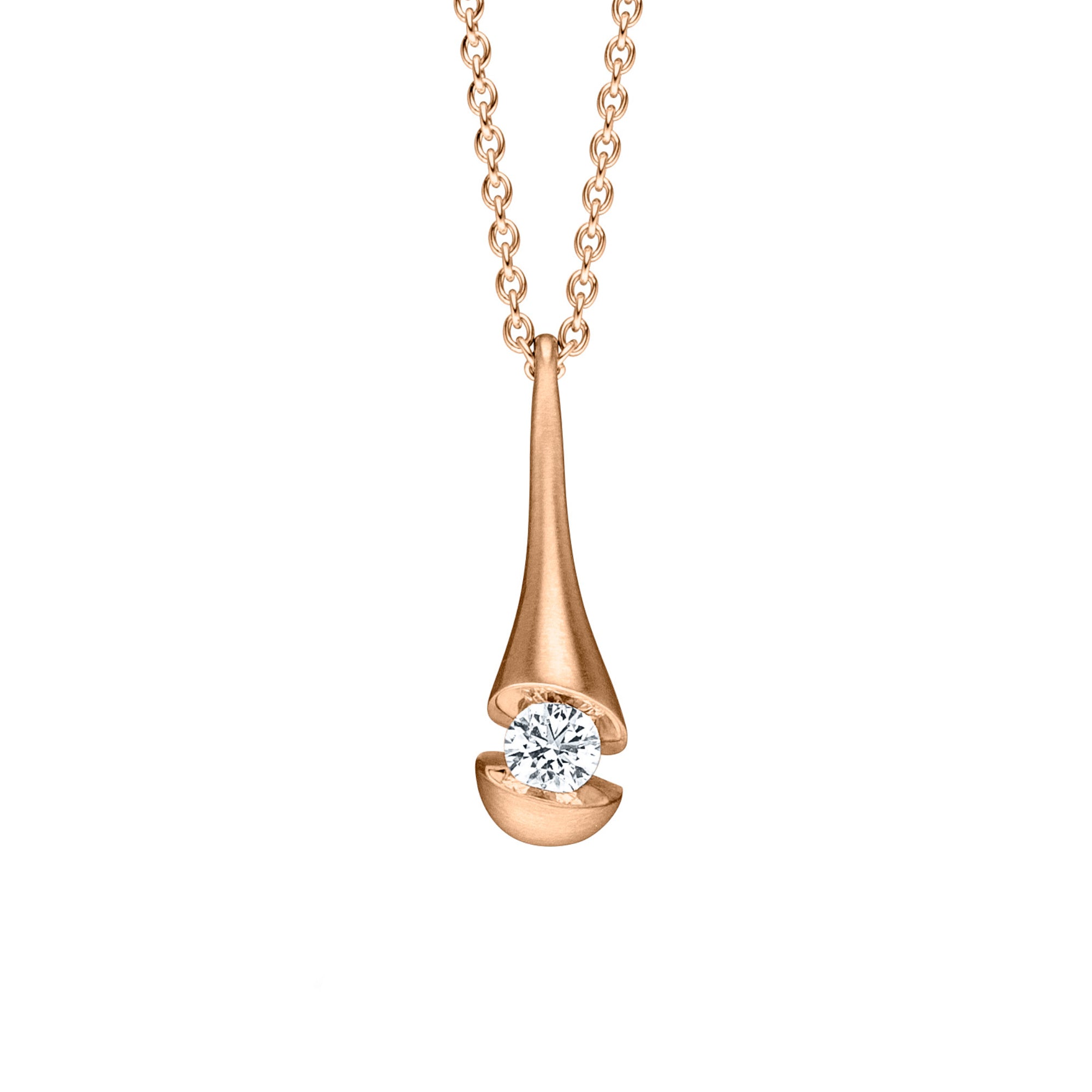Schaffrath CALLA Collier - 754_CALD3_30_RW (RW) aus Roségold mit Diamant