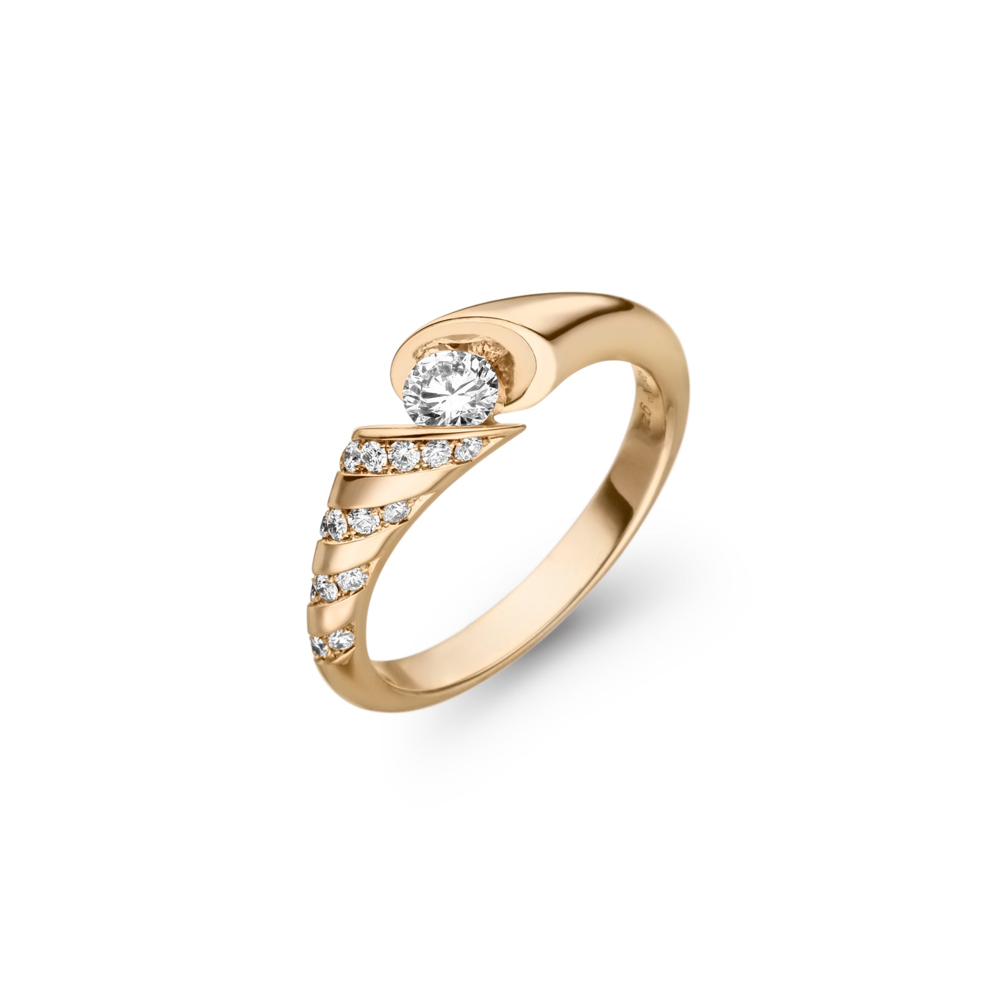 Schaffrath CALLA Diamantring - 118_CAL4Y_30_GW (GW) aus Gelbgold mit Diamant