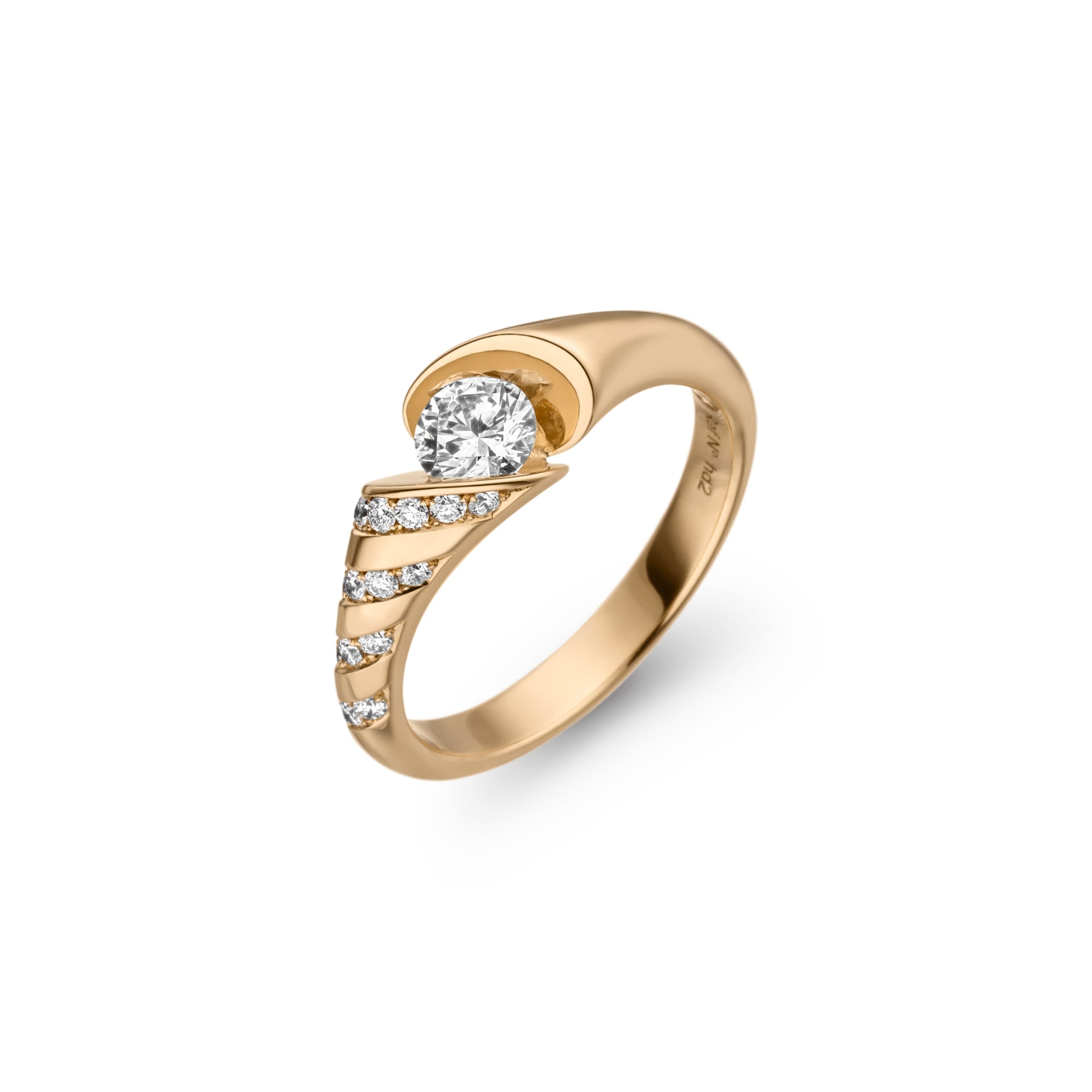 Schaffrath CALLA Diamantring - 118_CAL4Y_40_GW (GW) aus Gelbgold mit Diamant