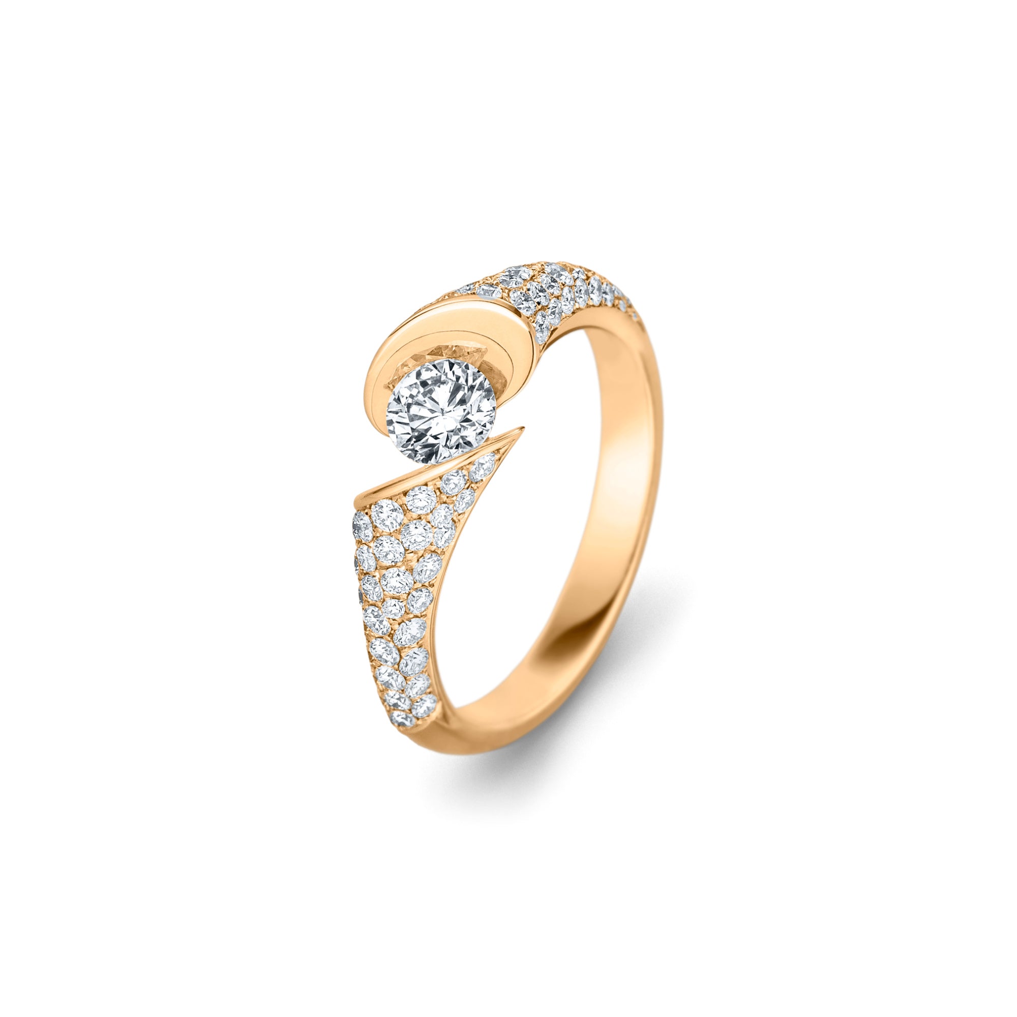 Schaffrath CALLA Diamantring - 118_CALLP_50_GW (GW) aus Gelbgold mit Diamant
