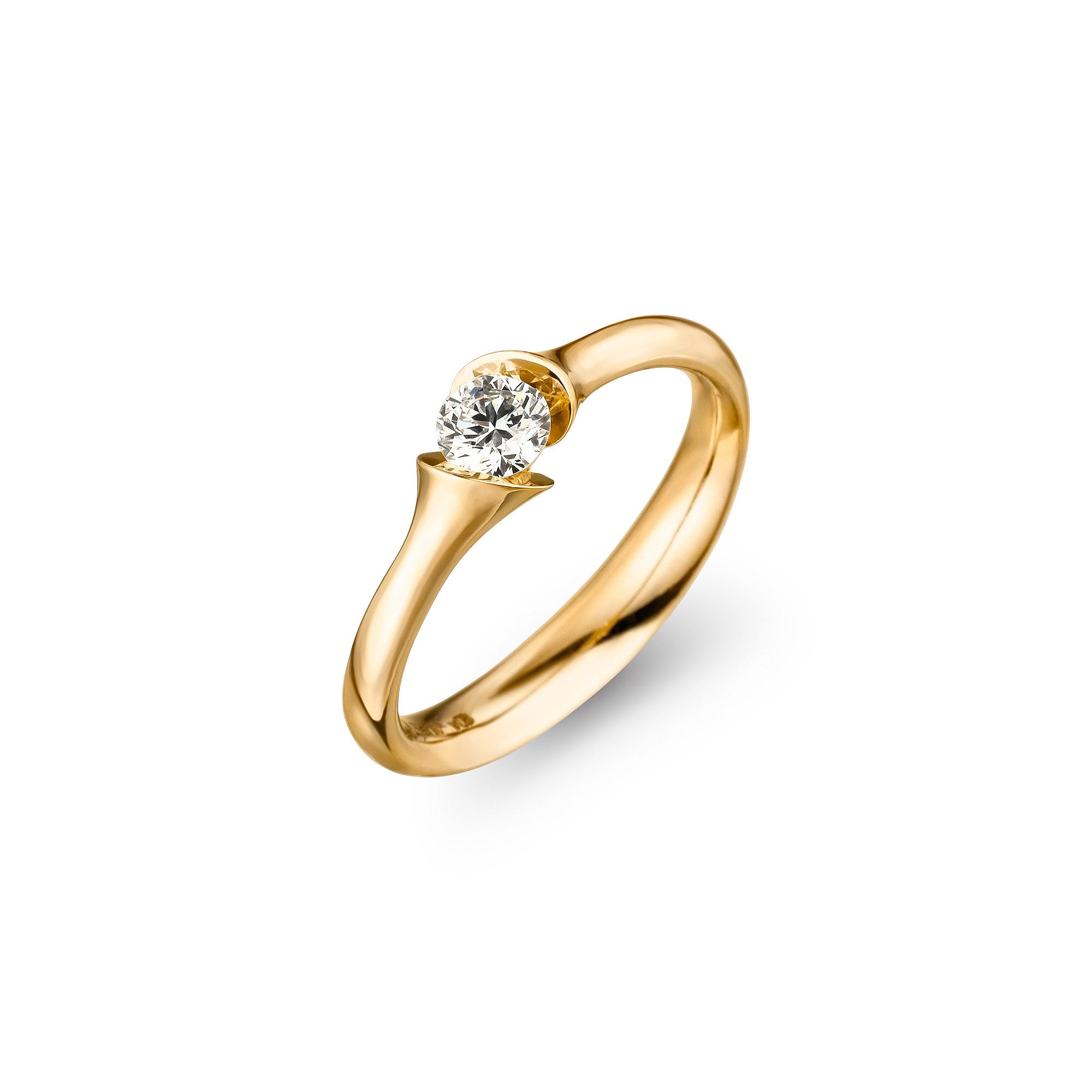 Schaffrath CALLA Diamantring - 118_CALSO_30_GW (GW) aus Gelbgold mit Diamant