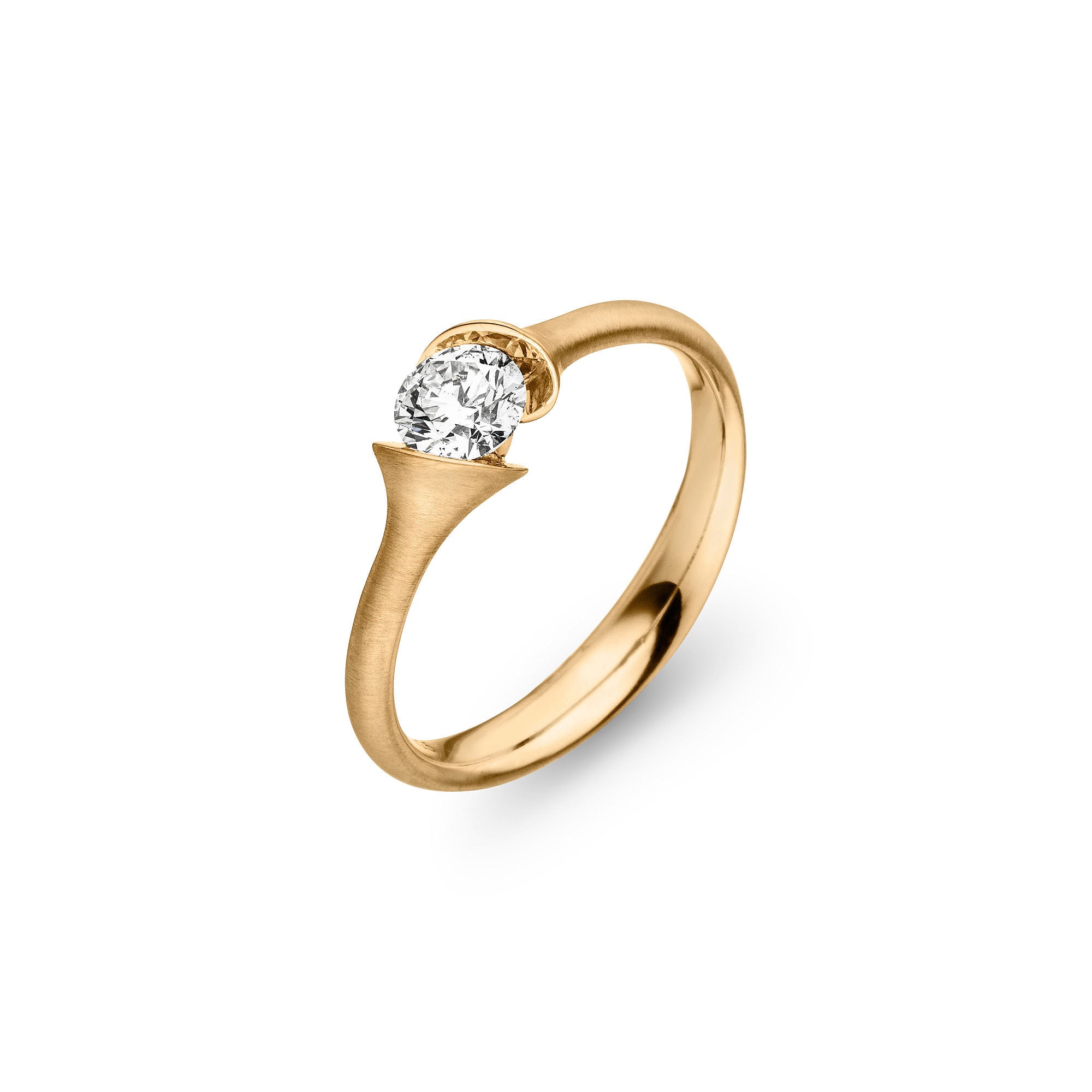 Schaffrath CALLA Diamantring - 118_CALSO_50_GW (GW) aus Gelbgold mit Diamant