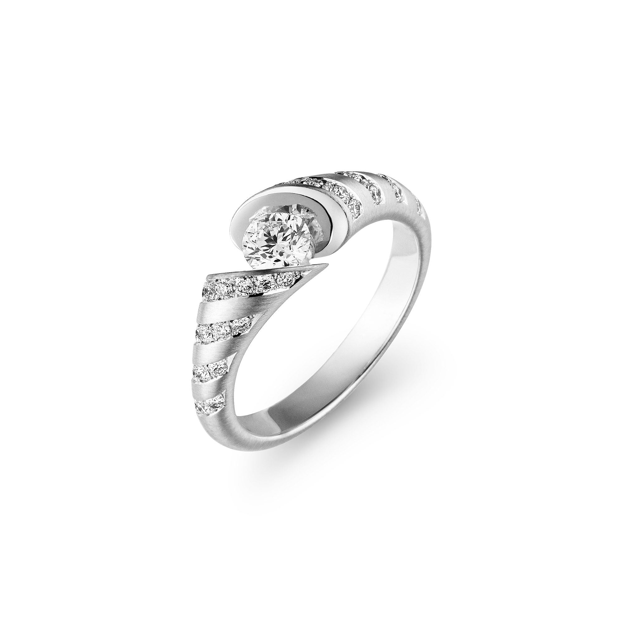 Schaffrath CALLA Diamantring - 218_CAL8Y_40_WW (WW) aus Weißgold mit Diamant