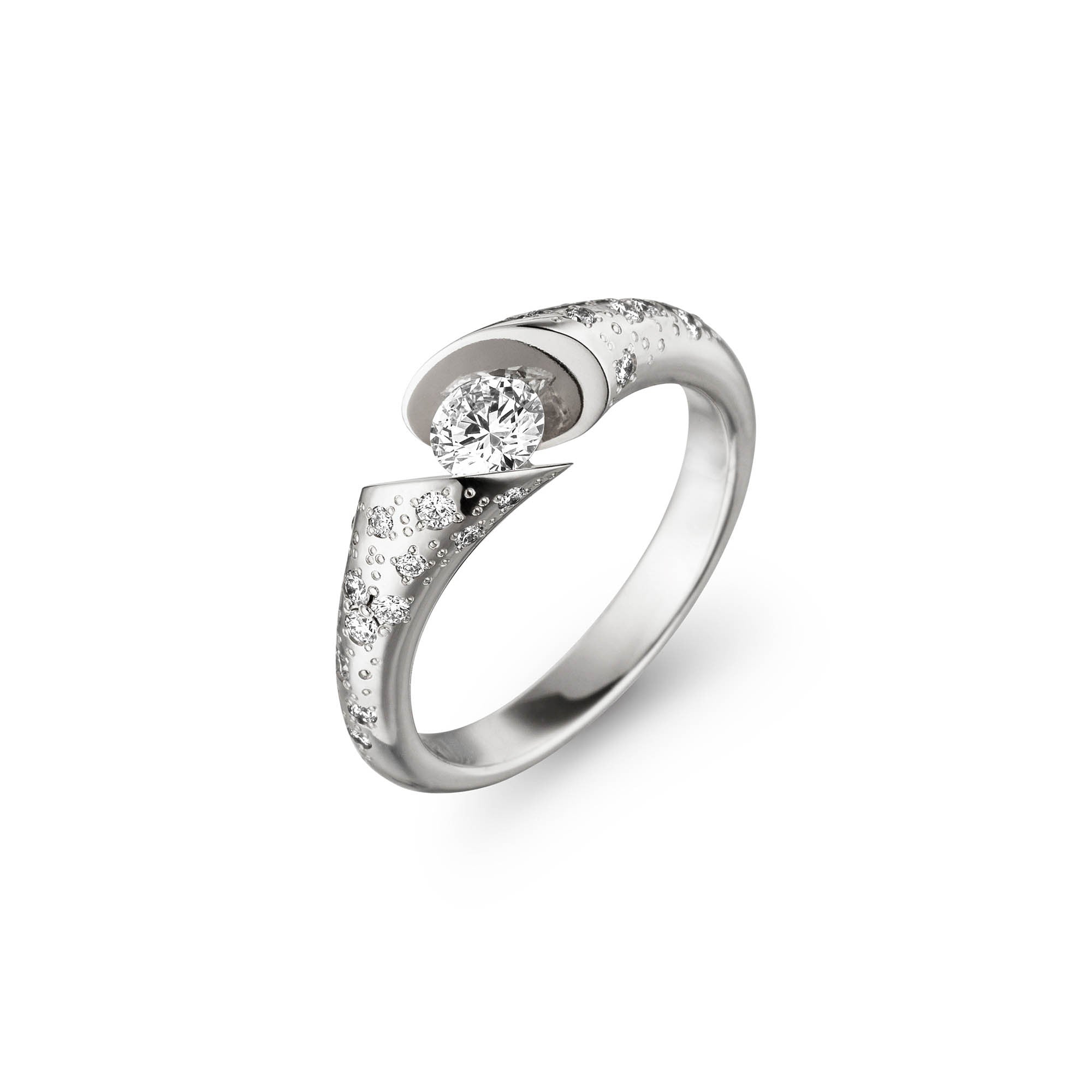 Schaffrath CALLA Diamantring - 218_CALLW_30_WW (WW) aus Weißgold mit Diamant