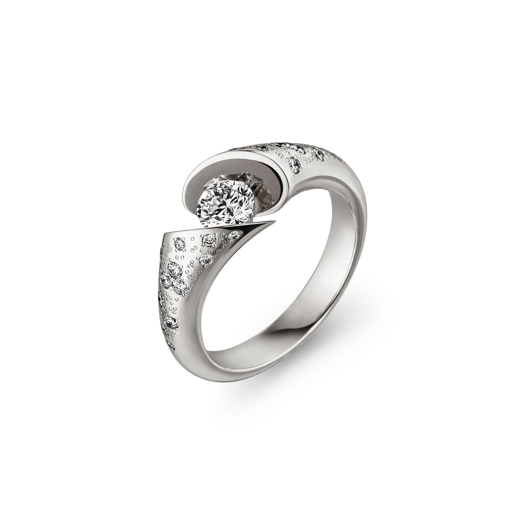 Schaffrath CALLA Diamantring - 218_CALLW_50_WW (WW) aus Weißgold mit Diamant