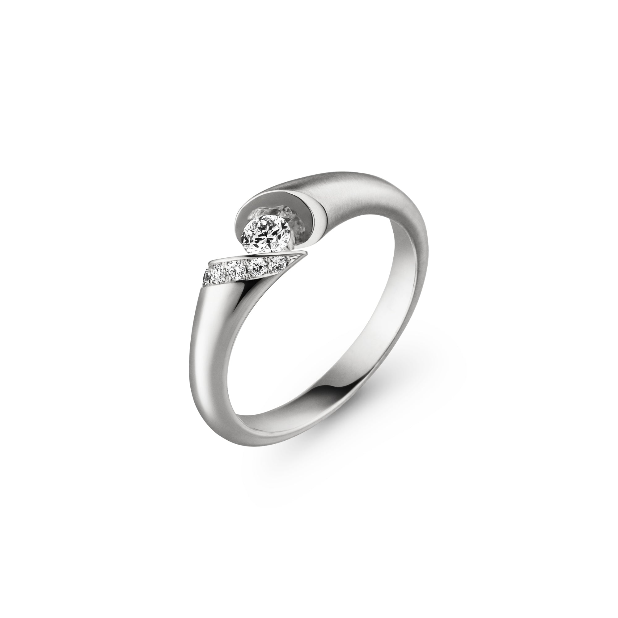 Schaffrath CALLA Diamantring - 218_CALLY_15_WW (WW) aus Weißgold mit Diamant