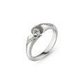 Schaffrath CALLA Diamantring - 218_CALLZ_18_WW (WW) aus Weißgold mit Diamant