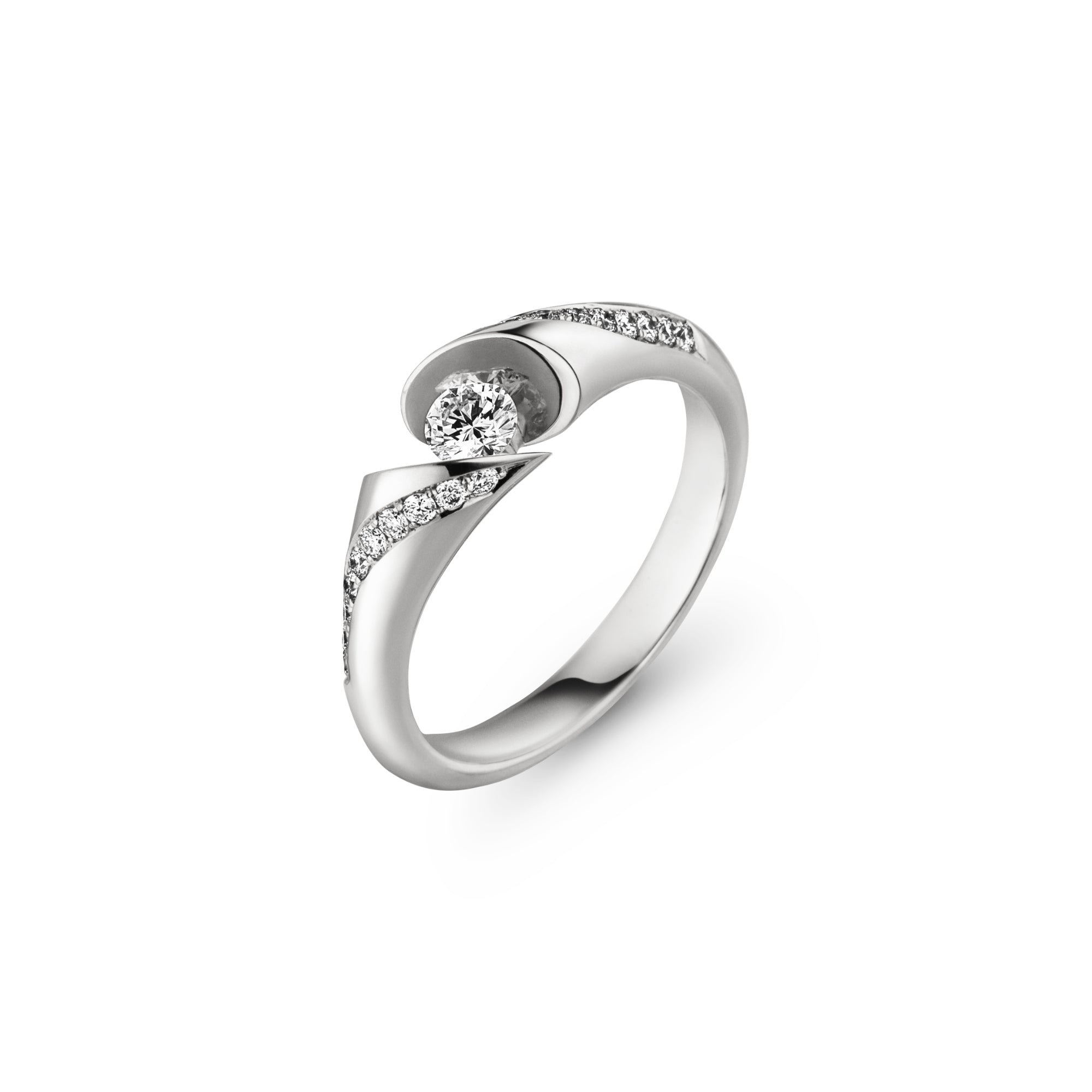 Schaffrath CALLA Diamantring - 218_CALLZ_23_WW (WW) aus Weißgold mit Diamant