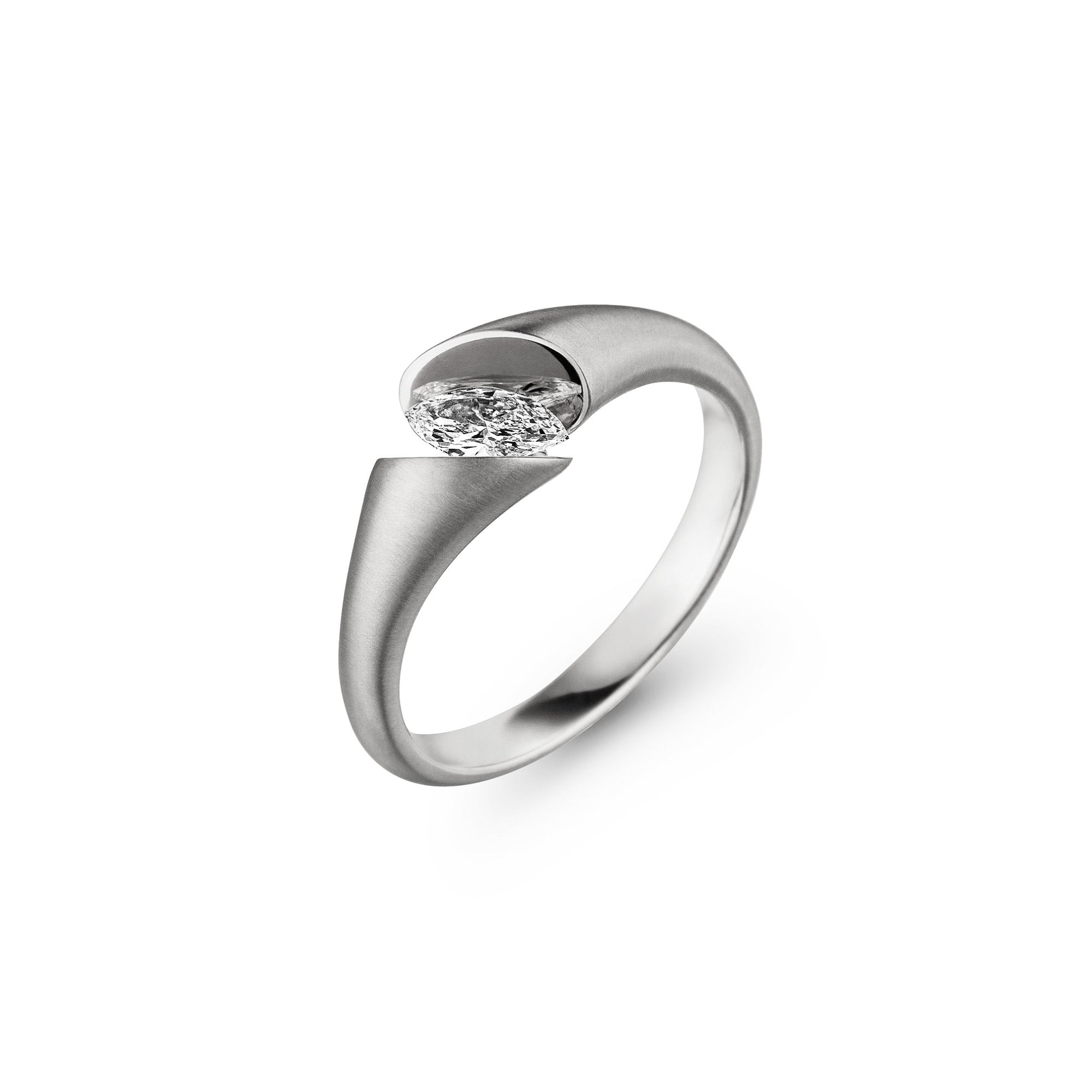 Schaffrath CALLA Diamantring - 218_CALLF_20_WW (WW) aus Weißgold mit Diamant