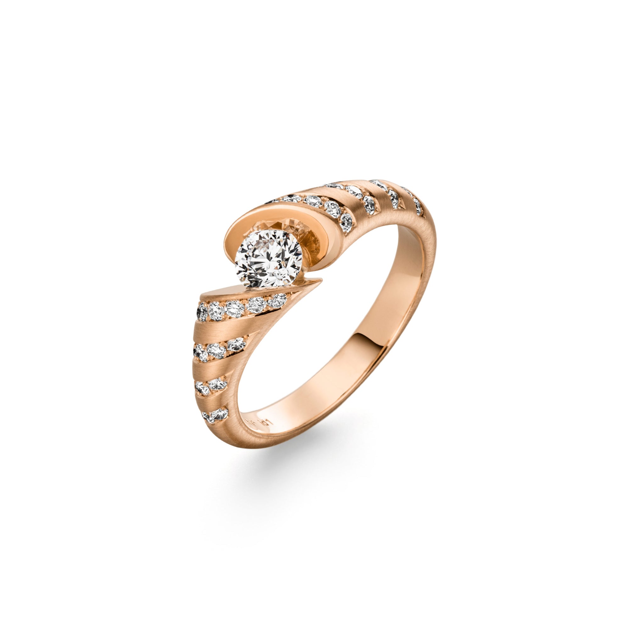 Schaffrath CALLA Diamantring - 758_CAL8Y_40_RW (RW) aus Roségold mit Diamant