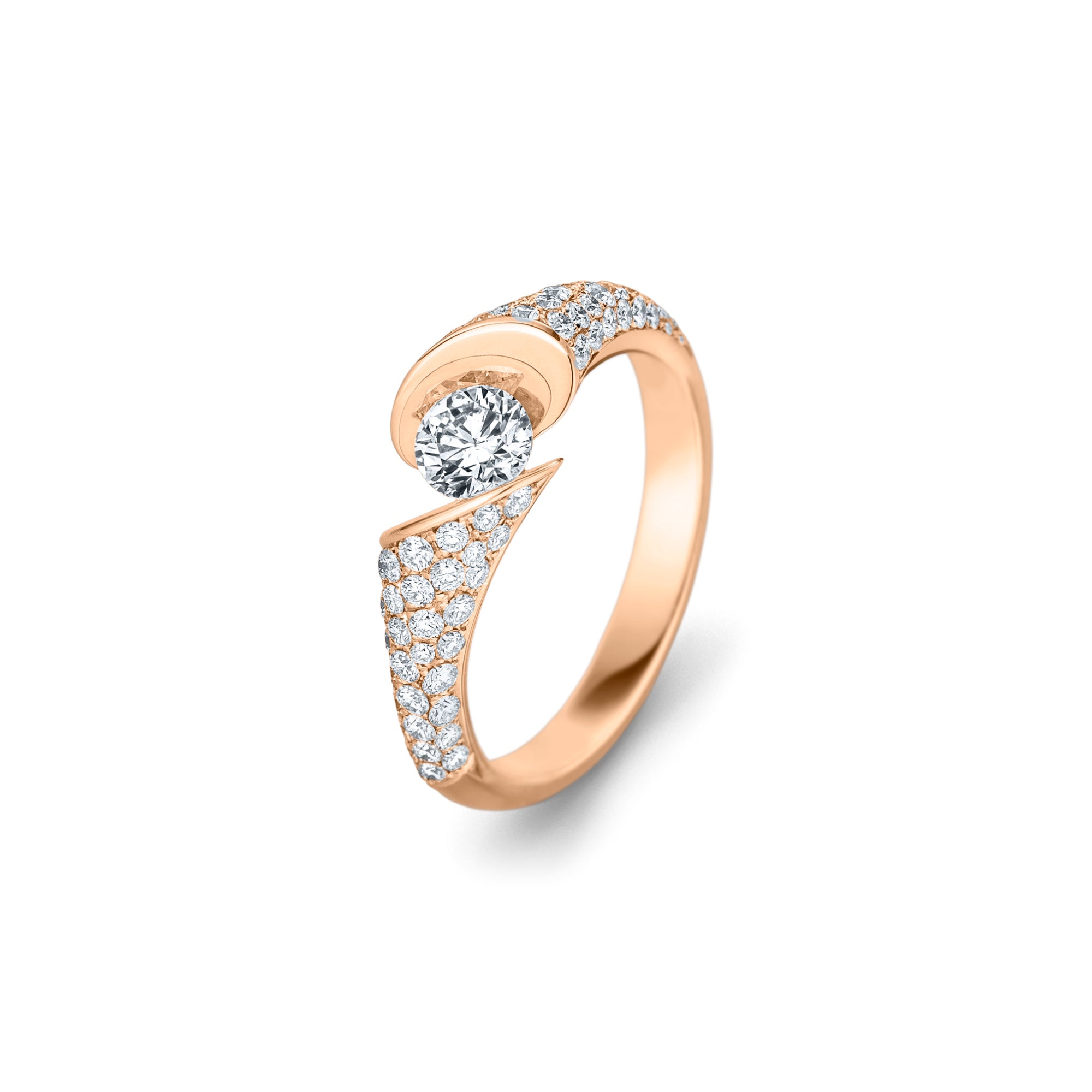 Schaffrath CALLA Diamantring - 758_CALLP_50_RW (RW) aus Roségold mit Diamant