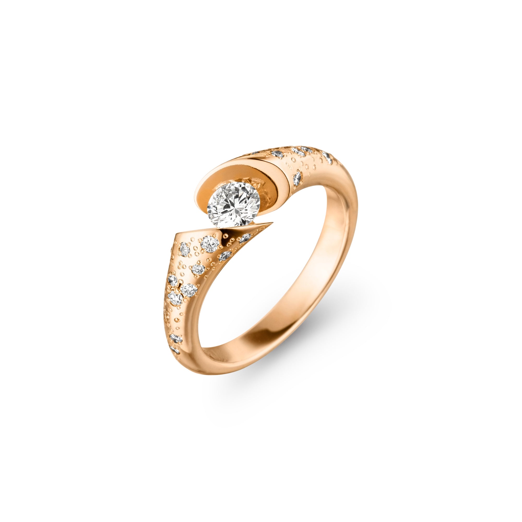 Schaffrath CALLA Diamantring - 758_CALLW_23_RW (RW) aus Roségold mit Diamant