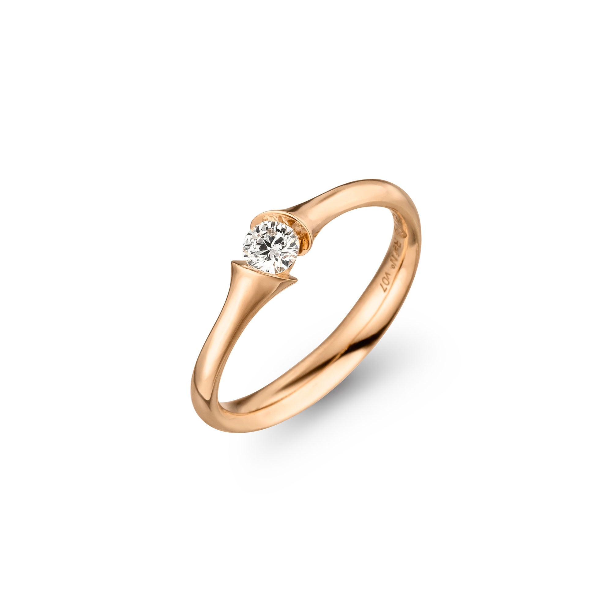 Schaffrath CALLA Diamantring - 758_CALSO_23_RW (RW) aus Roségold mit Diamant