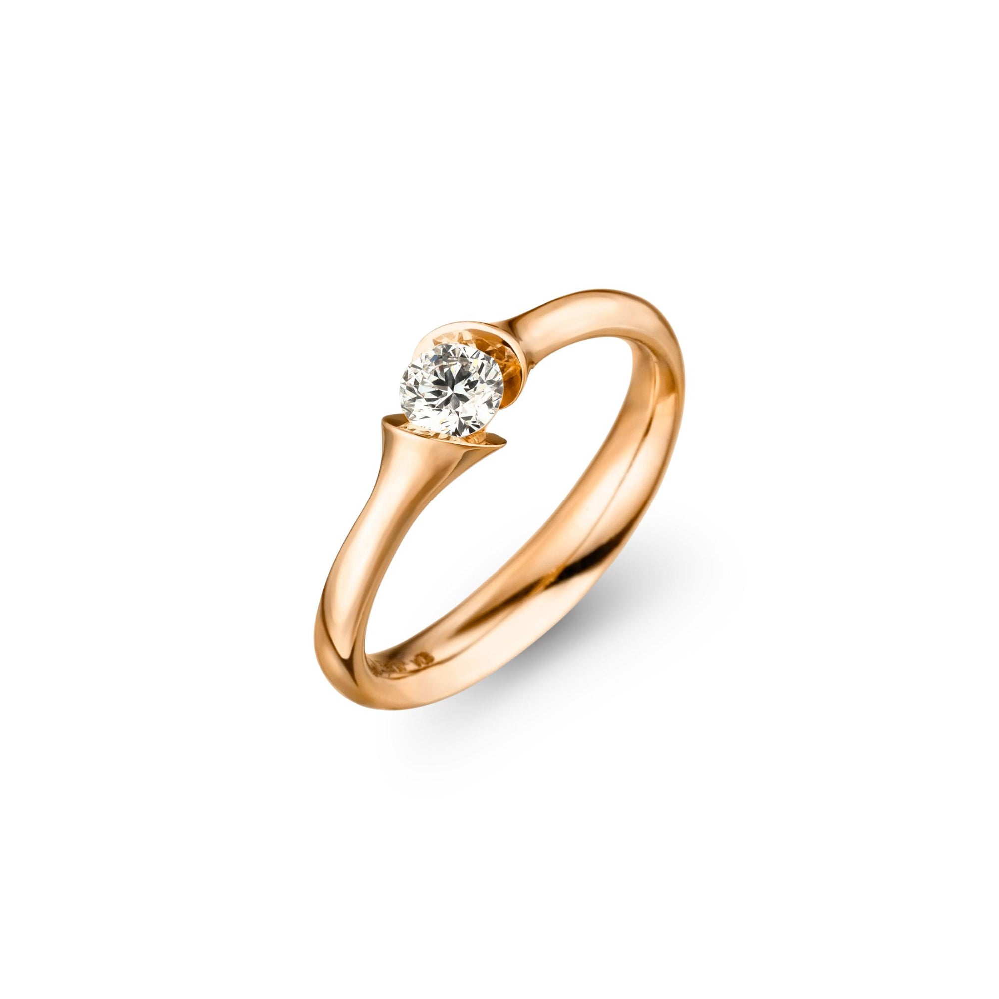 Schaffrath CALLA Diamantring - 758_CALSO_30_RW (RW) aus Roségold mit Diamant