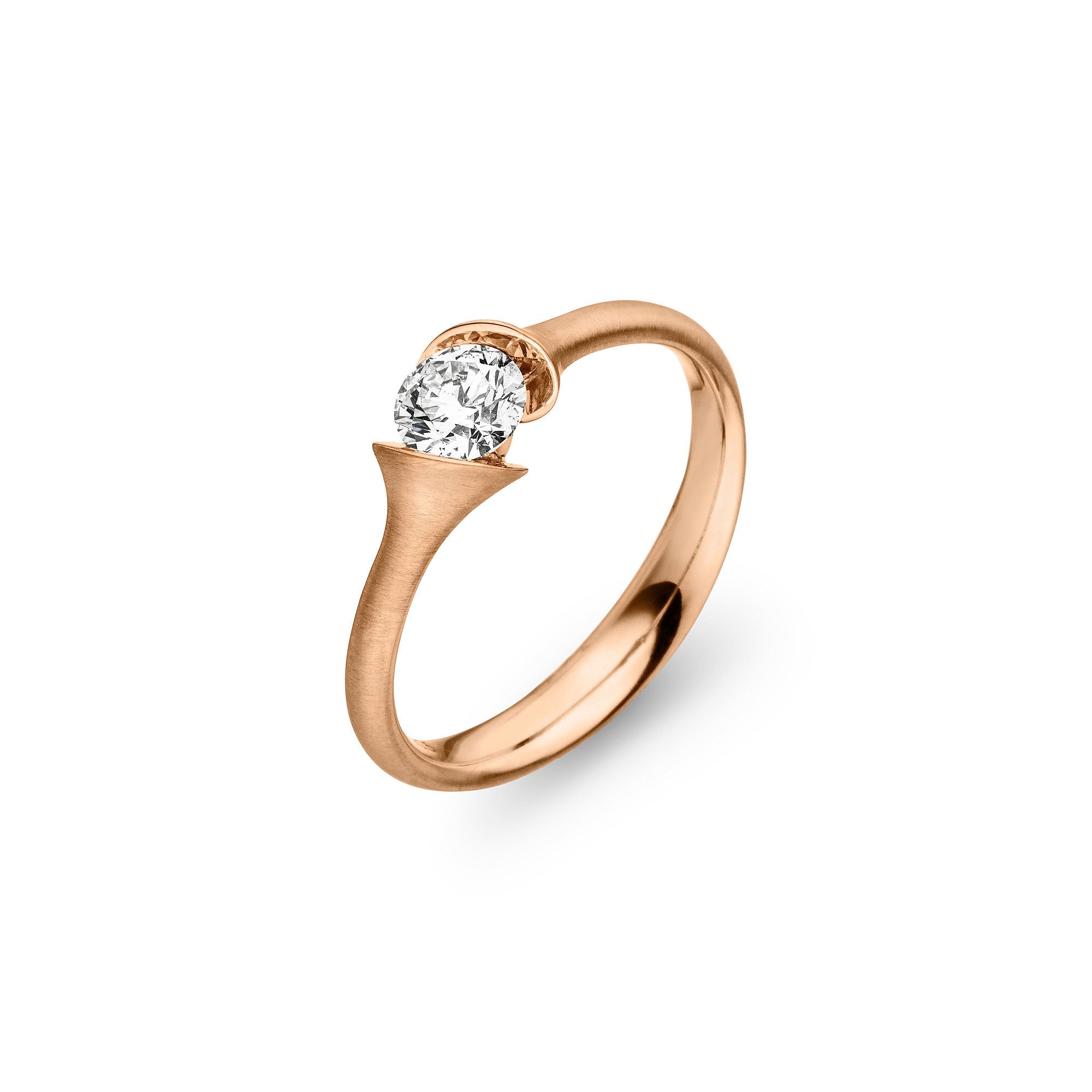 Schaffrath CALLA Diamantring - 758_CALSO_50_RW (RW) aus Roségold mit Diamant