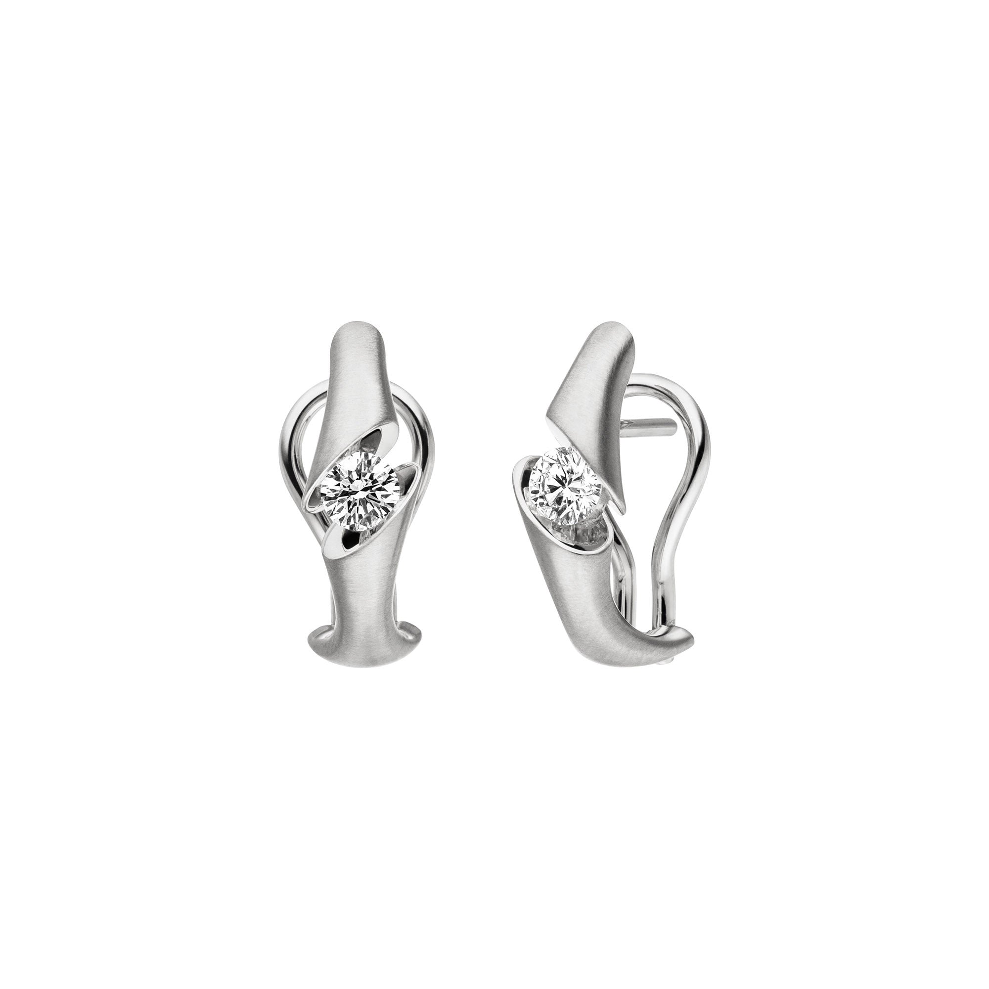 Schaffrath CALLA Ohrschmuck - 217_CALOC_50_WW (WW) aus Weißgold mit Diamant