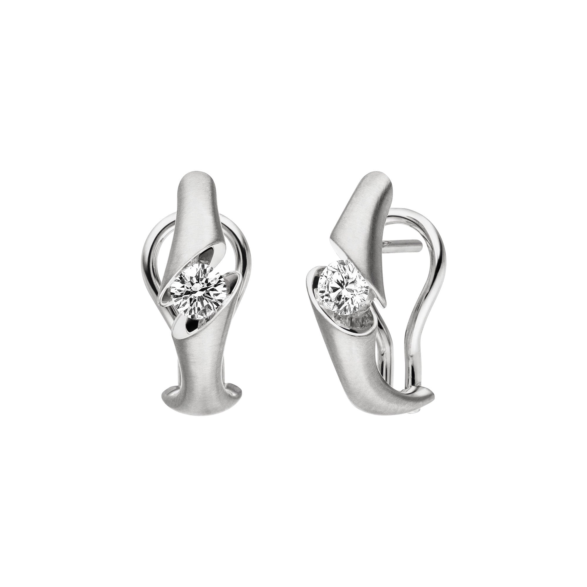 Schaffrath CALLA Ohrschmuck - 217_CALOC_50_WW (WW) aus Weißgold mit Diamant