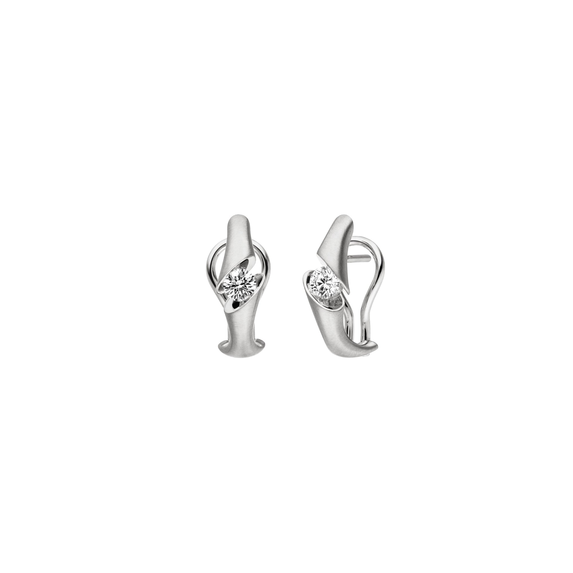 Schaffrath CALLA Ohrschmuck - 217_CALOC_40_WW (WW) aus Weißgold mit Diamant