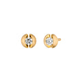 Schaffrath CALLA Ohrstecker - 117_CALL2_20_GW (GW) aus Gelbgold mit Diamant
