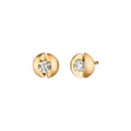 Schaffrath CALLA Ohrstecker - 117_CALL2_46_GW (GW) aus Gelbgold mit Diamant