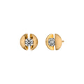 Schaffrath CALLA Ohrstecker - 117_CALL2_60_GW (GW) aus Gelbgold mit Diamant