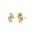 Schaffrath CALLA Ohrstecker - 117_CALLA_46_GW (GW) aus Gelbgold mit Diamant