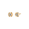 Schaffrath CALLA Ohrstecker - 117_CALLY_28_GW (GW) aus Gelbgold mit Diamant