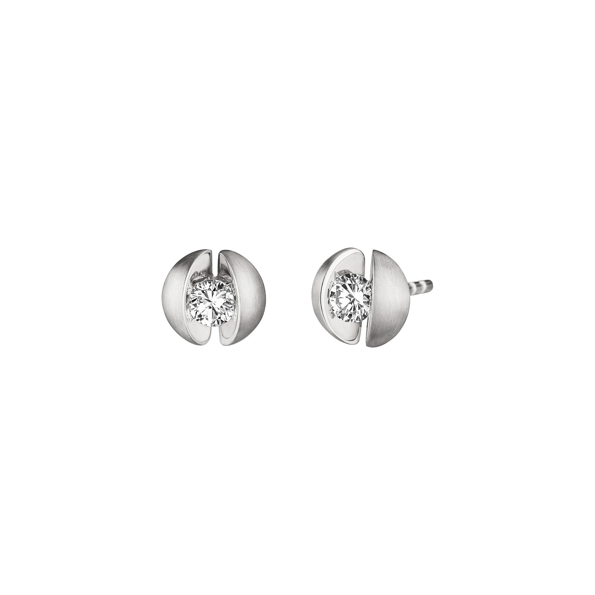 Schaffrath CALLA Ohrstecker - 217_CALL2_28_WW (WW) aus Weißgold mit Diamant