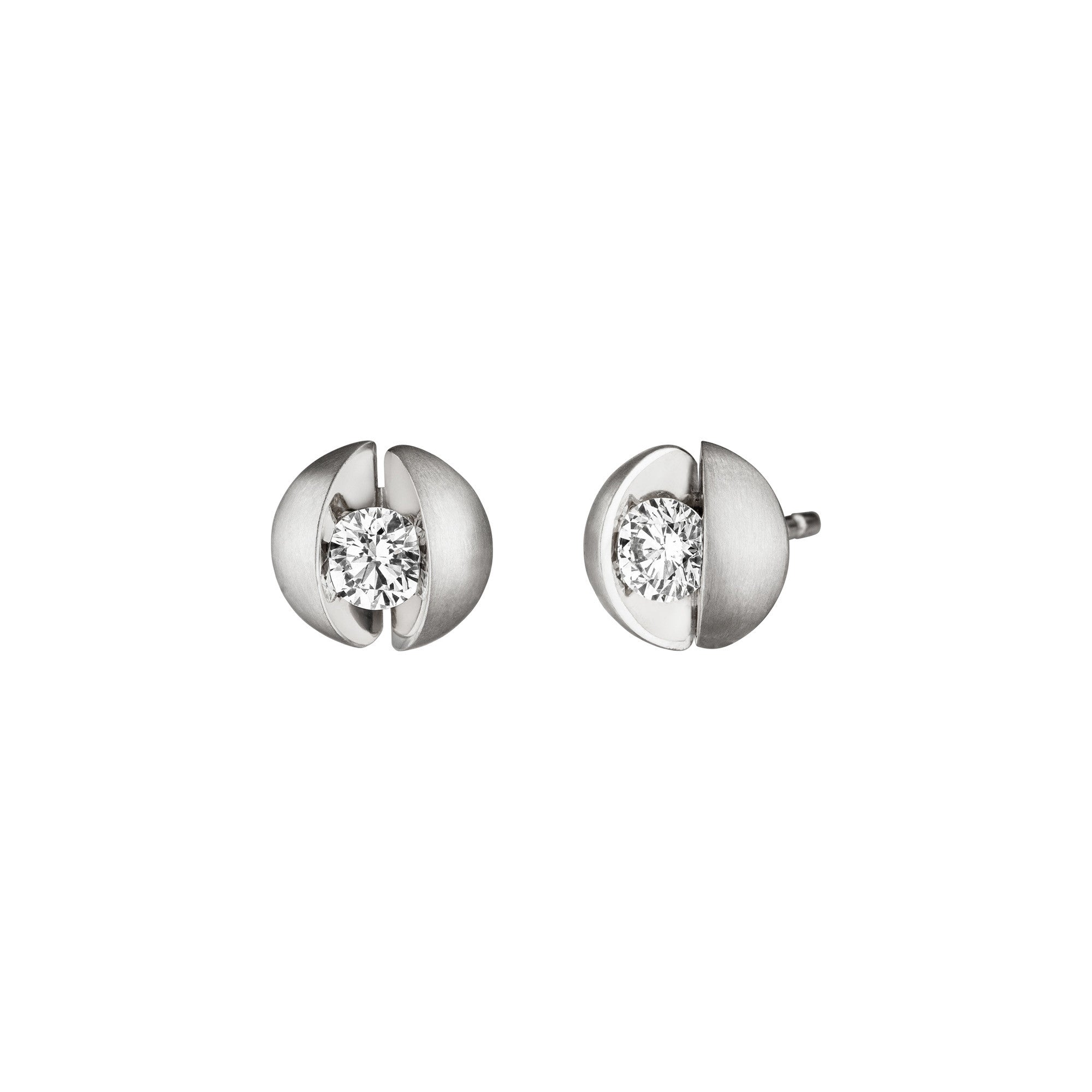 Schaffrath CALLA Ohrstecker - 217_CALL2_46_WW (WW) aus Weißgold mit Diamant