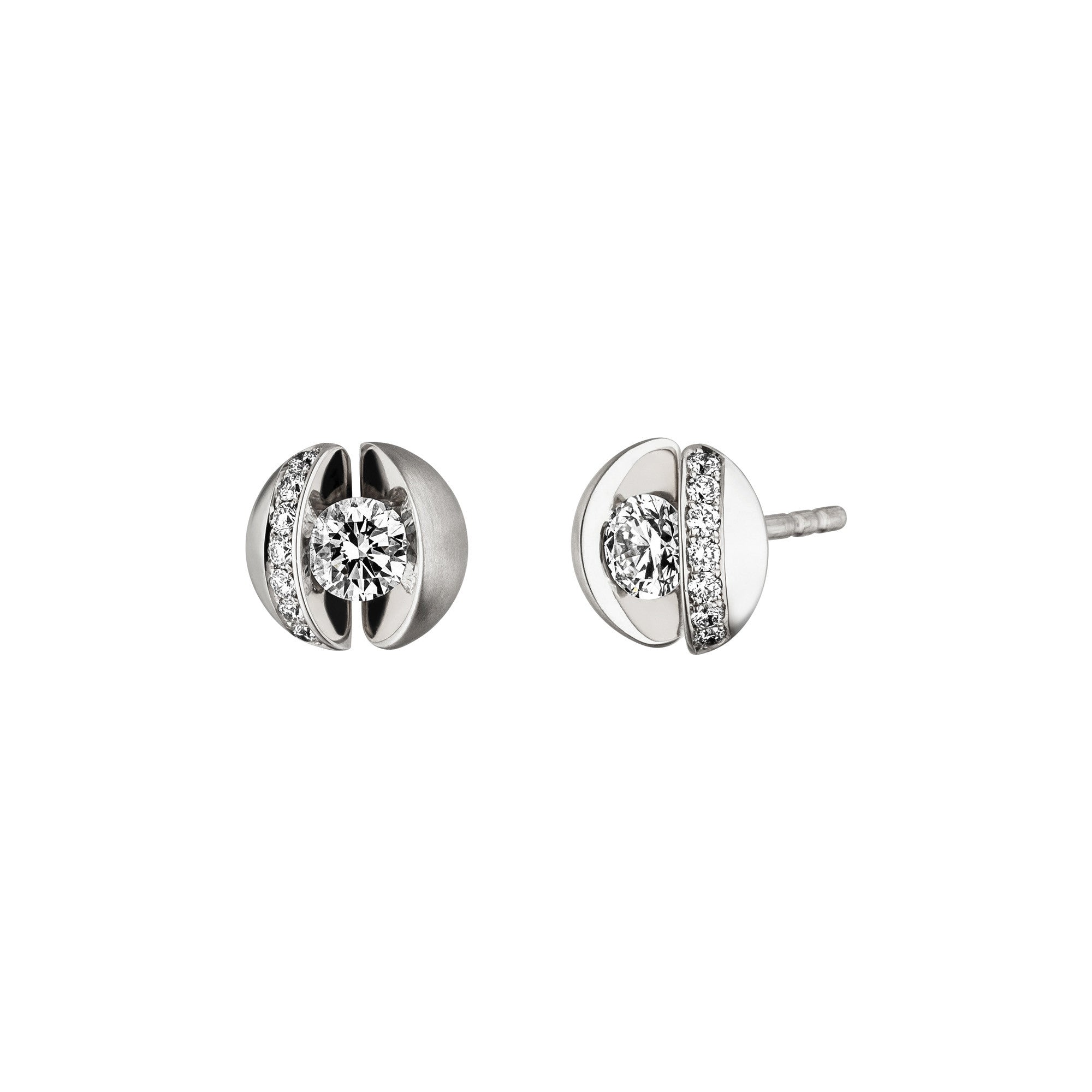 Schaffrath CALLA Ohrstecker - 217_CALLY_46_WW (WW) aus Weißgold mit Diamant