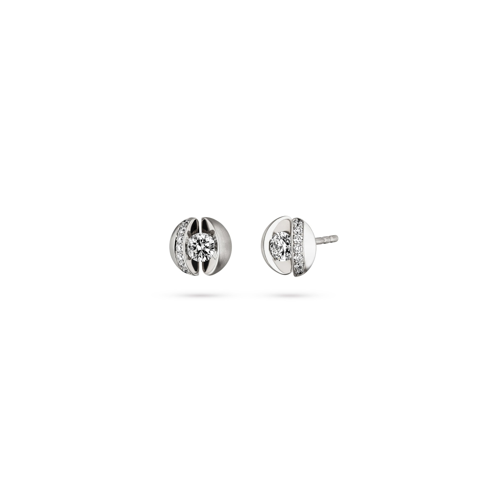Schaffrath CALLA Ohrstecker - 217_CALLY_20_WW (WW) aus Weißgold mit Diamant