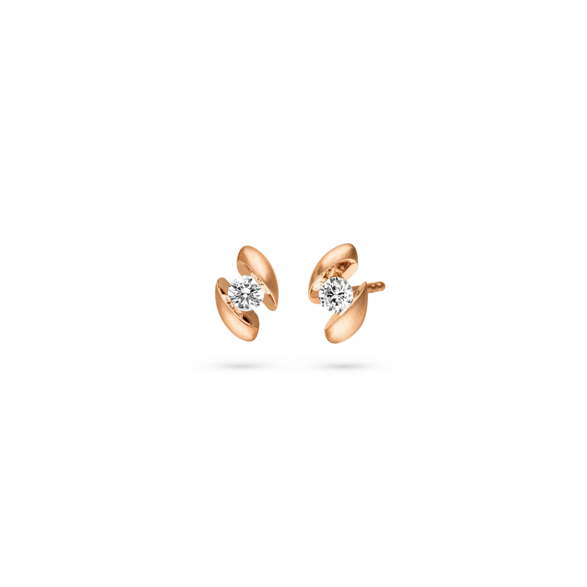 Schaffrath CALLA Ohrstecker - 757_CALLA_20_RW (RW) aus Roségold mit Diamant