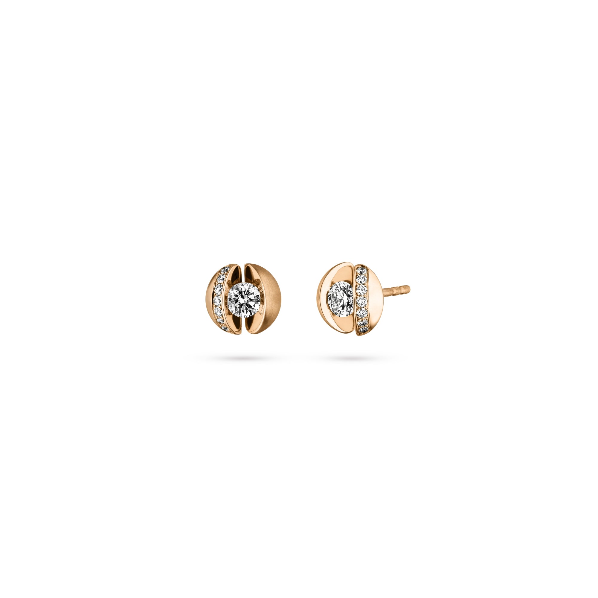 Schaffrath CALLA Ohrstecker - 757_CALLY_20_RW (RW) aus Roségold mit Diamant