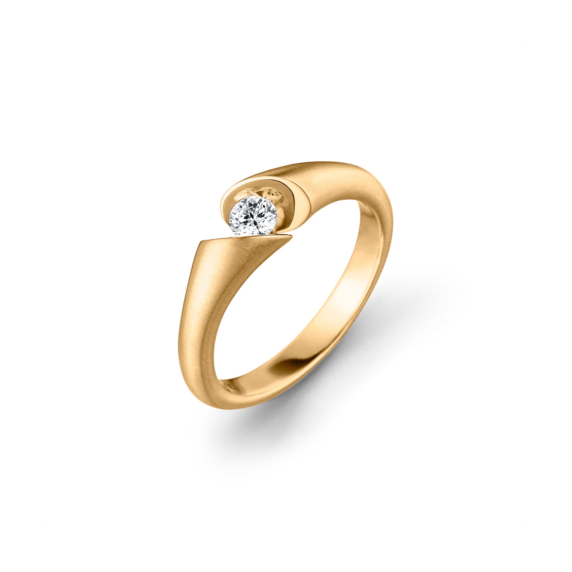 Schaffrath CALLA Solitaire - 118_CALLA_18_GW (GW) aus Gelbgold mit Diamant
