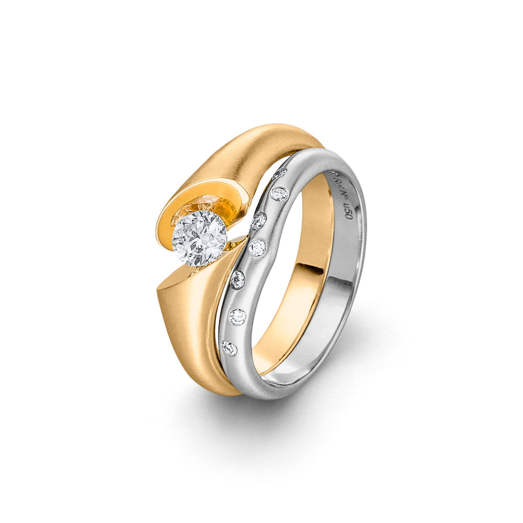 Schaffrath CALLA Solitaire - 118_CALLA_40_GW (GW) aus Gelbgold mit Diamant