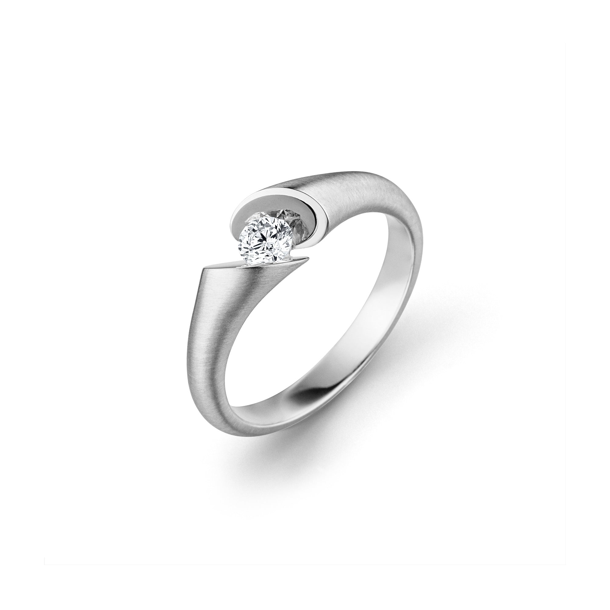 Schaffrath CALLA Solitaire - 218_CALLA_23_WW (WW) aus Weißgold mit Diamant