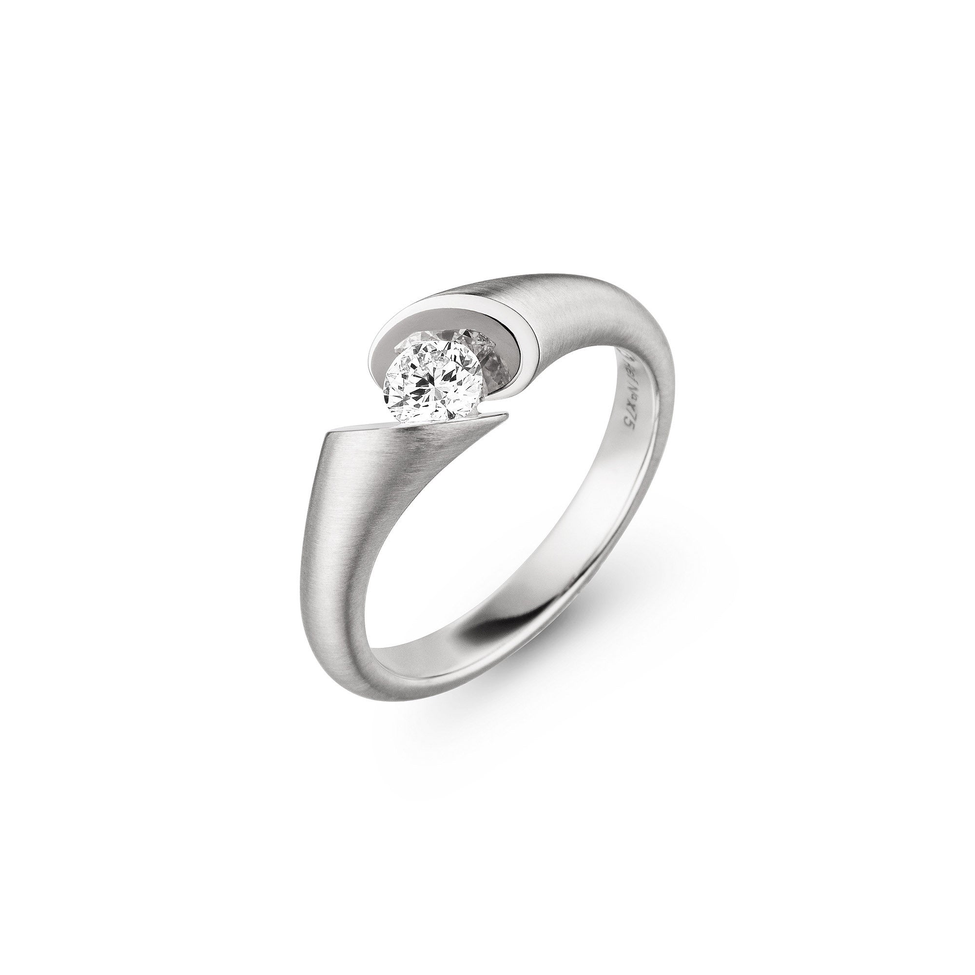Schaffrath CALLA Solitaire - 218_CALLA_30_WW (WW) aus Weißgold mit Diamant