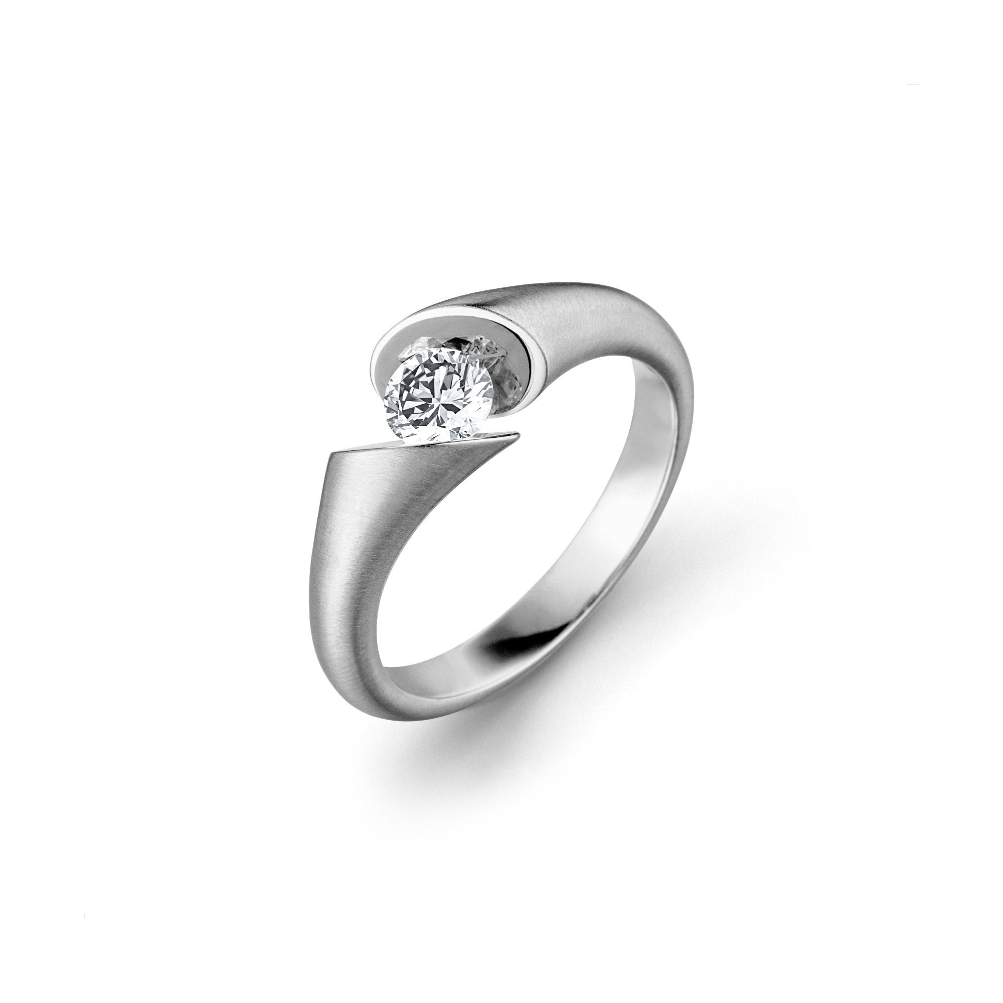 Schaffrath CALLA Solitaire - 218_CALLA_40_WW (WW) aus Weißgold mit Diamant
