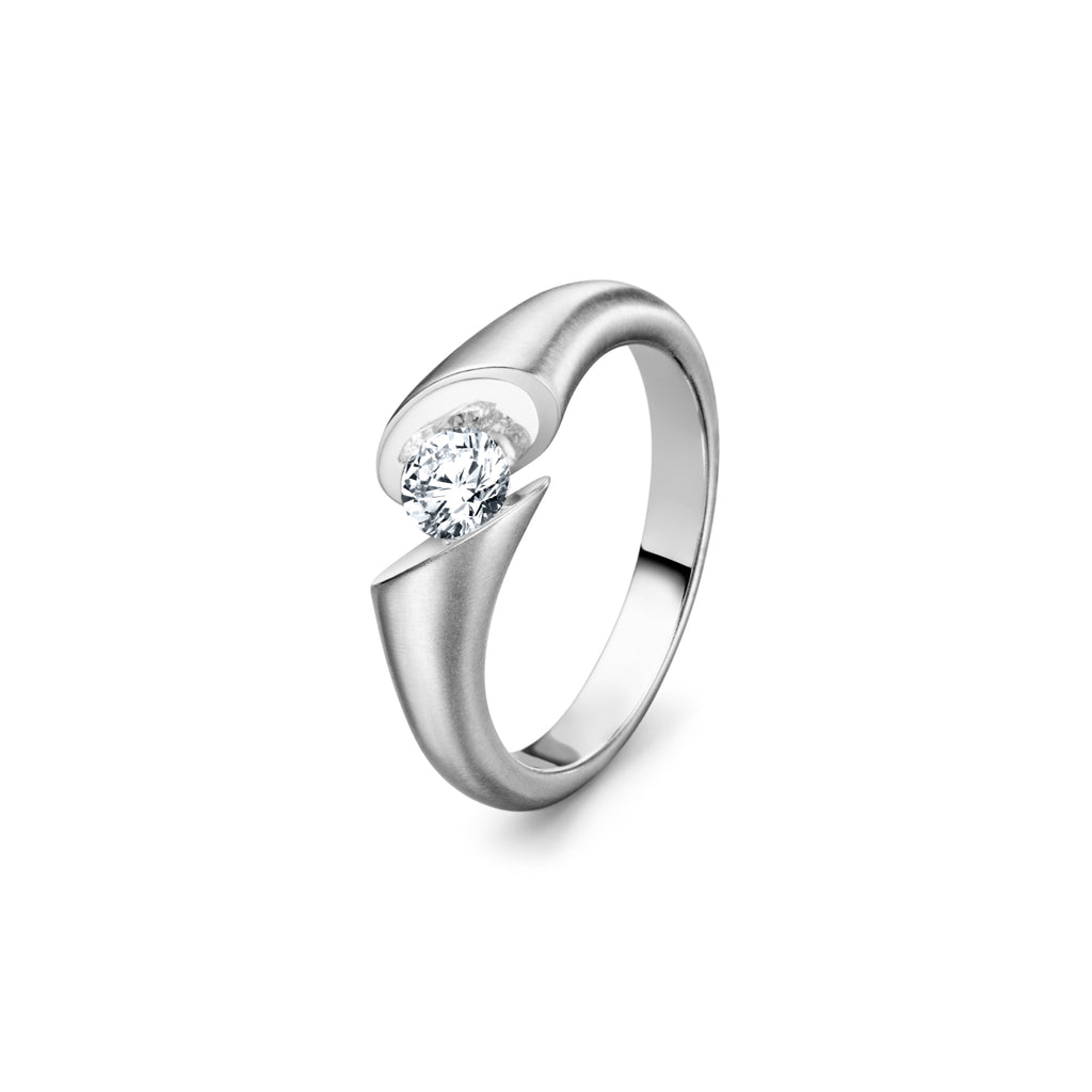 Schaffrath CALLA Solitaire - 218_CALLA_40_WW (WW) aus Weißgold mit Diamant