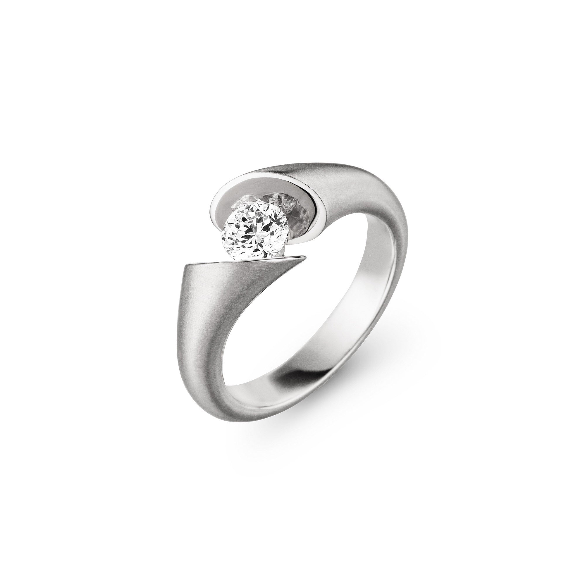 Schaffrath CALLA Solitaire - 218_CALLA_50_WW (WW) aus Weißgold mit Diamant