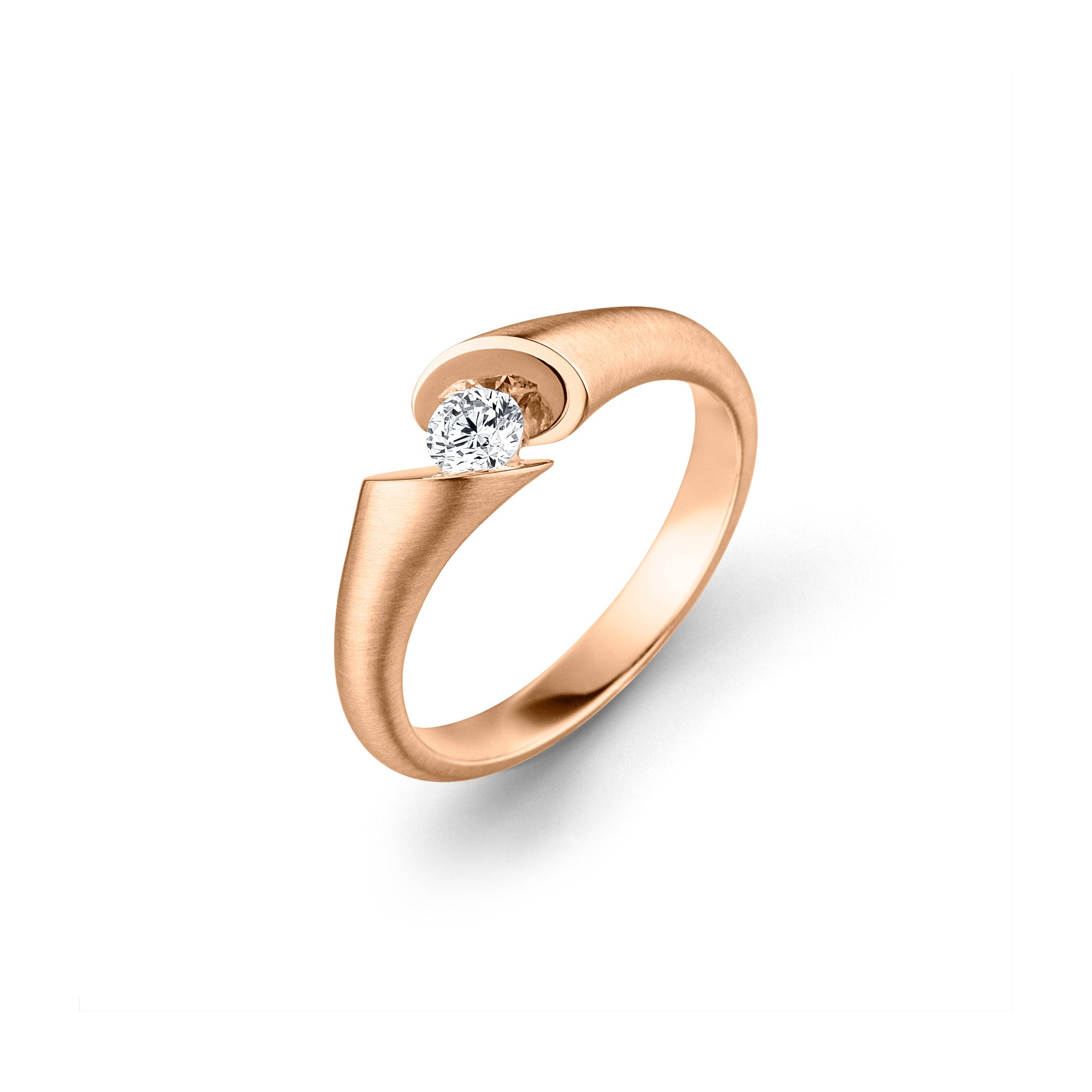 Schaffrath CALLA Solitaire - 758_CALLA_23_RW (RW) aus Roségold mit Diamant