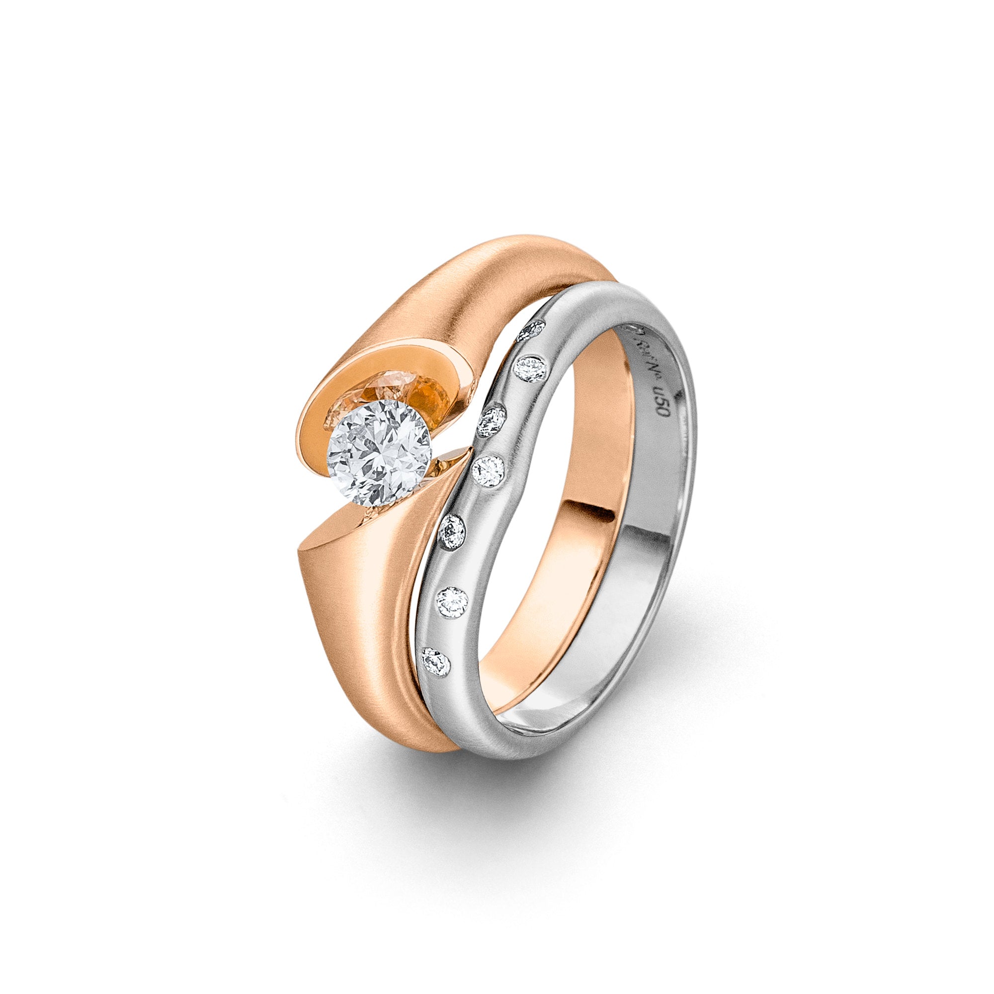 Schaffrath CALLA Solitaire - 758_CALLA_40_RW (RW) aus Roségold mit Diamant