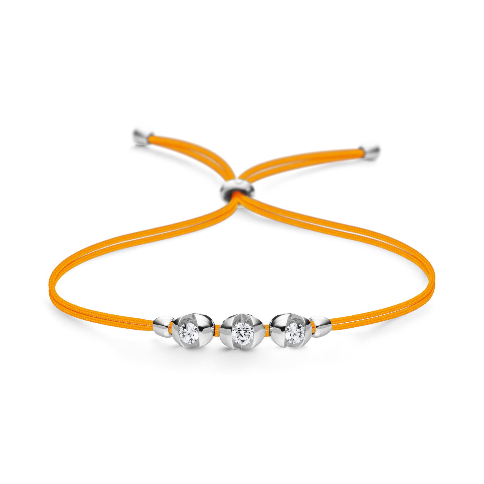 Schaffrath COLORTAIRE Armband - CTR32_B_008_BR_2_08_FLAMEORANGE_WW (WW) aus Weißgold mit Diamant