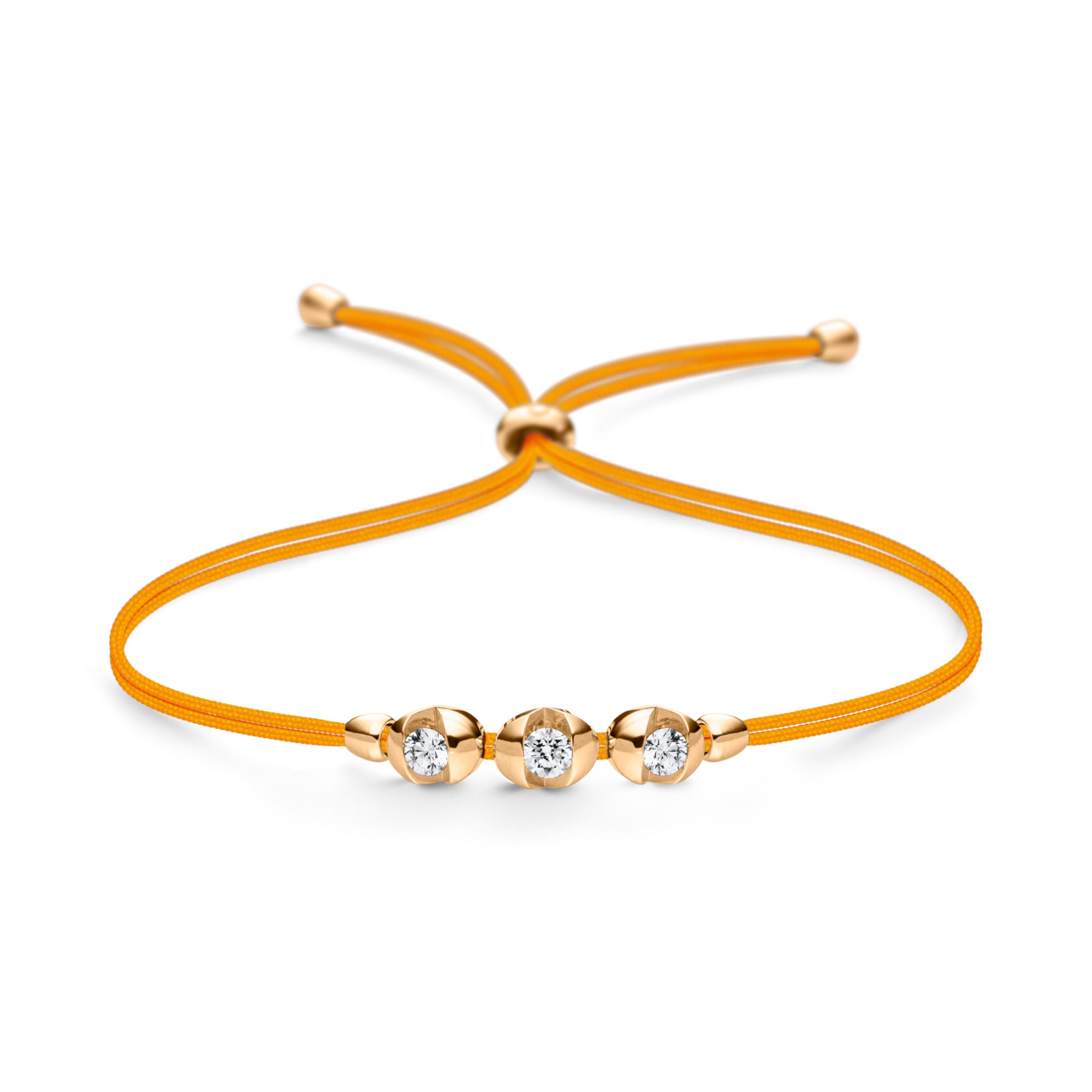 Schaffrath COLORTAIRE Armband - CTR32_B_008_BR_2_08_FLAMEORANGE_YW (YW) aus Gelbgold mit Diamant
