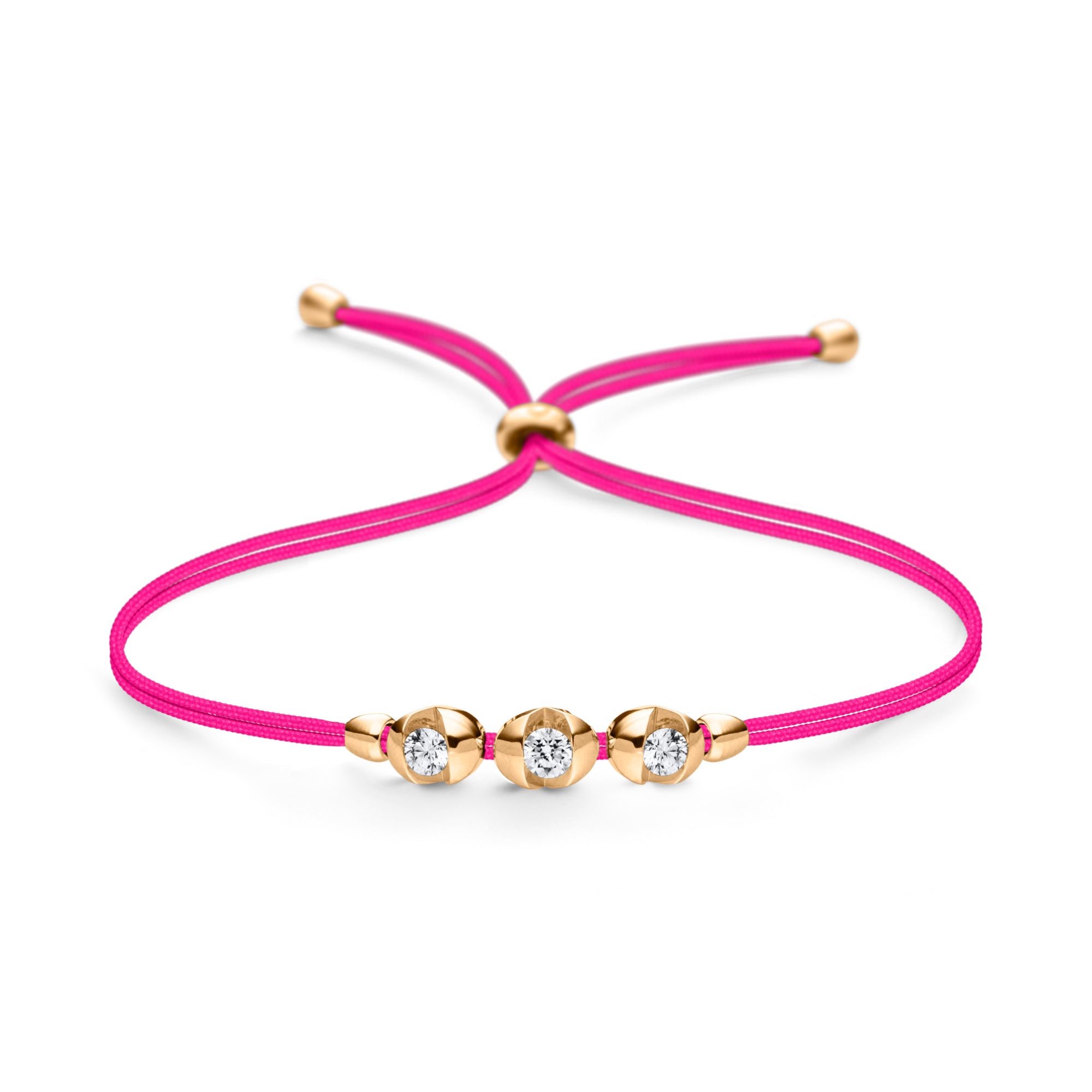 Schaffrath COLORTAIRE Armband - CTR32_B_008_BR_2_09_HOTPINK_YW (YW) aus Gelbgold mit Diamant